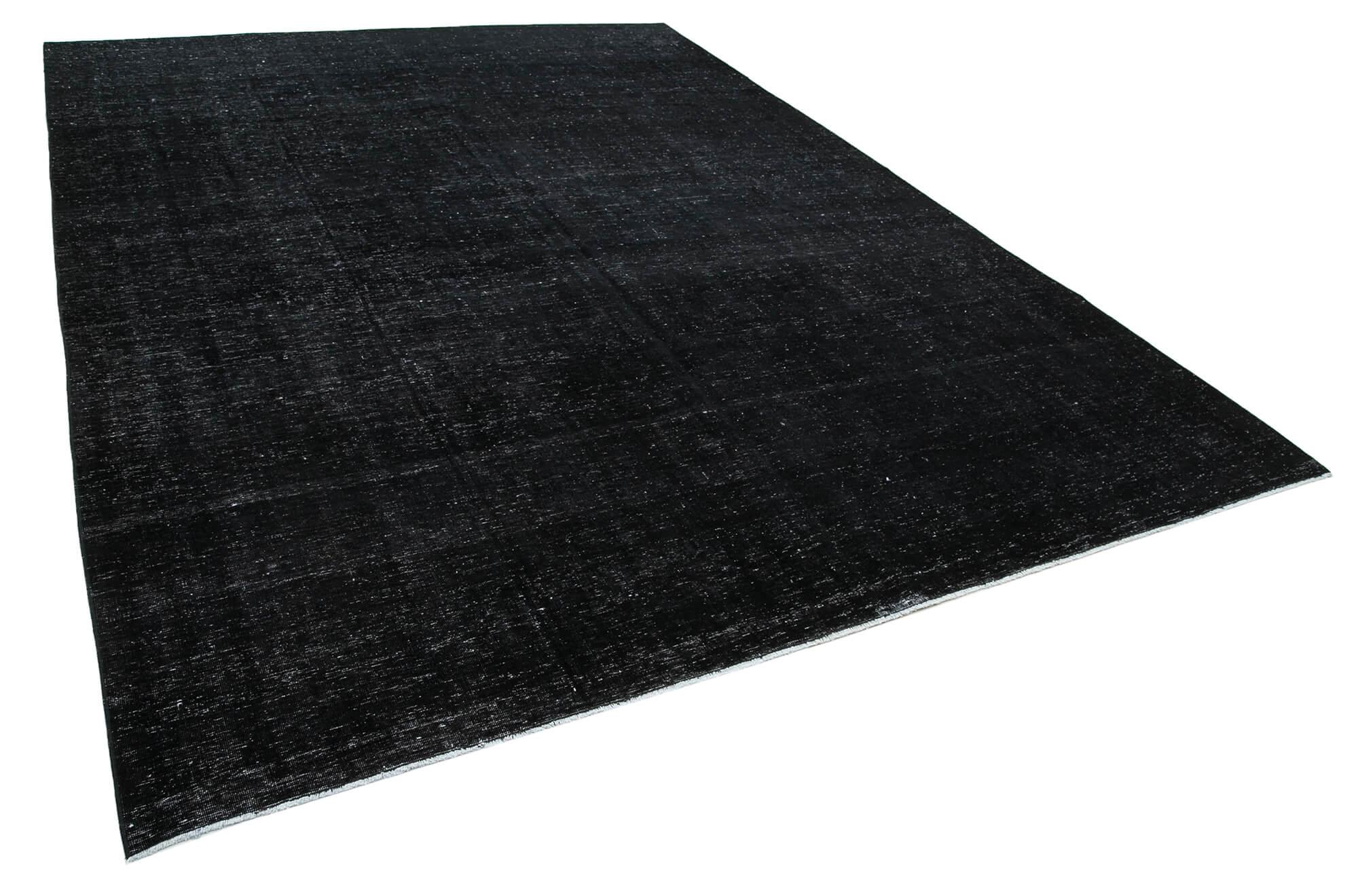 9 x 12 Black Overdyed Large Area Rug - 433