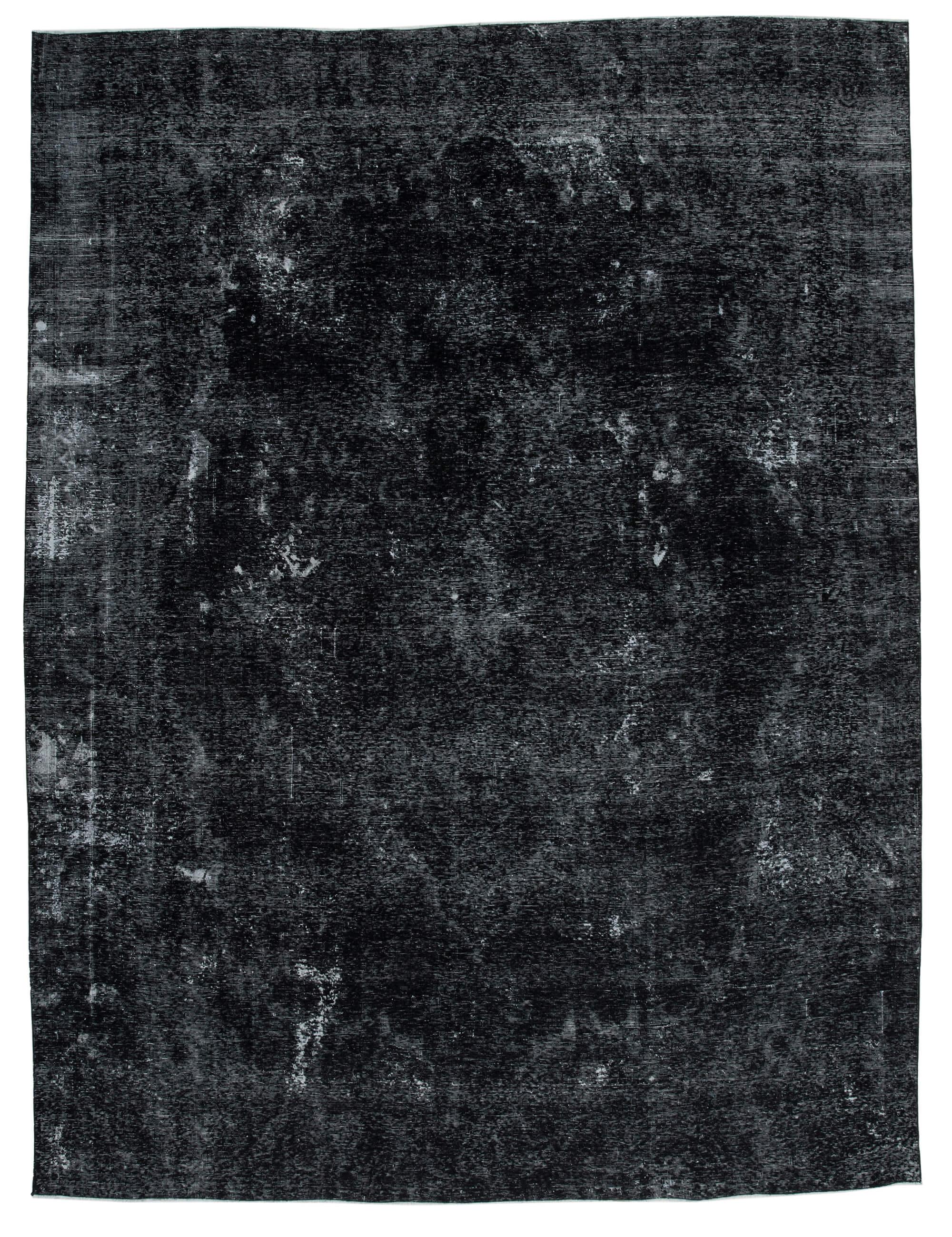 10 x 13 Black Overdyed Large Area Rug - 453