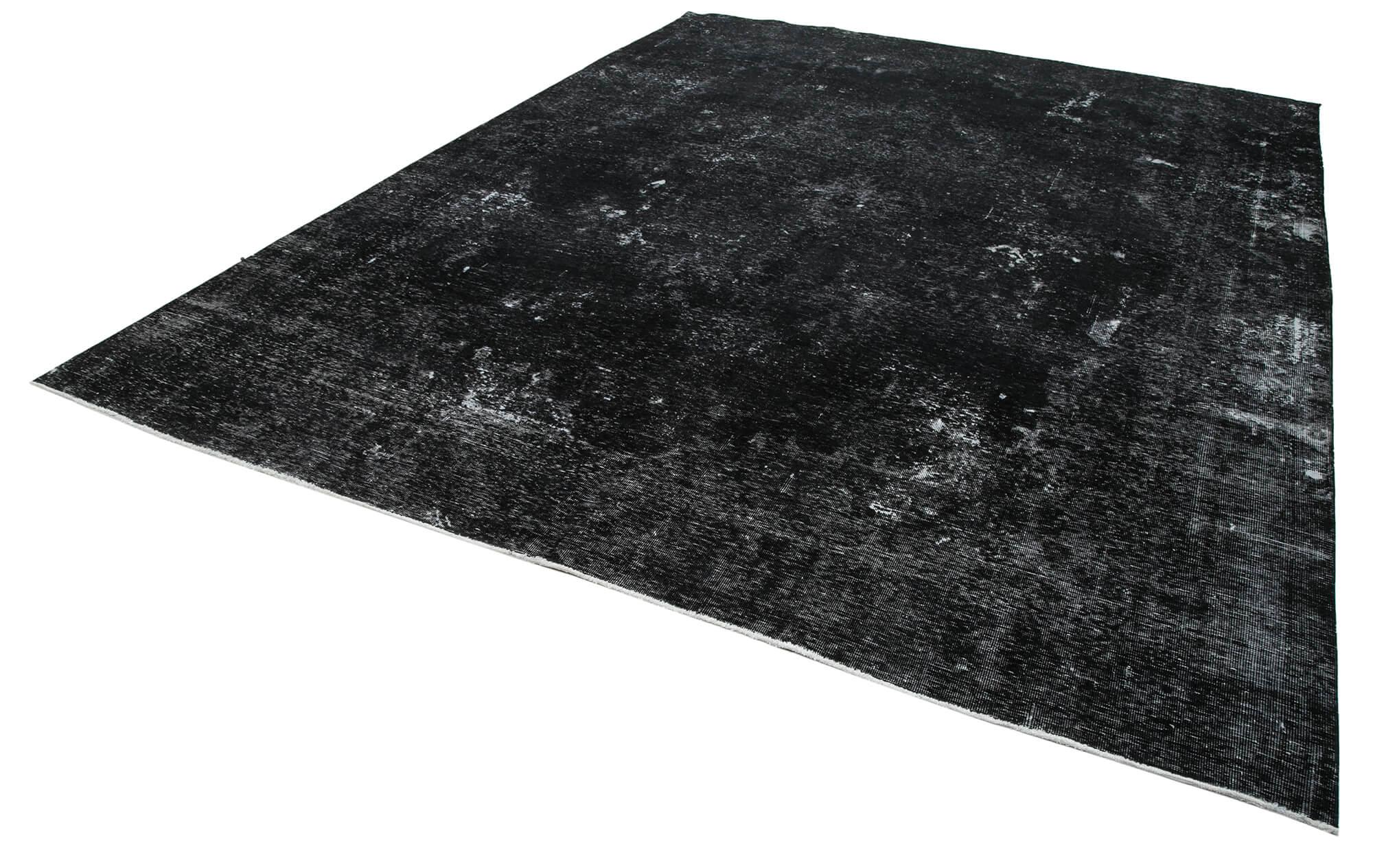 10 x 13 Black Overdyed Large Area Rug - 453