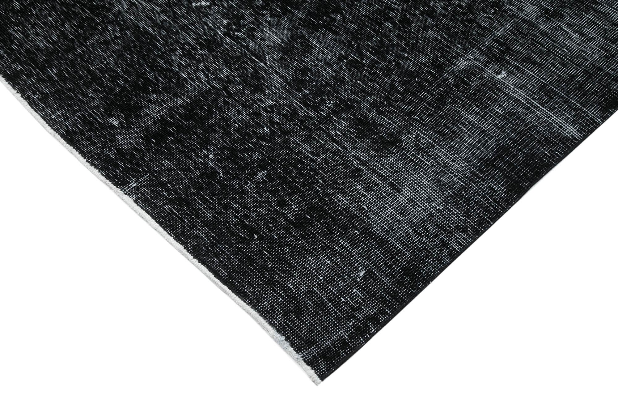 10 x 13 Black Overdyed Large Area Rug - 453