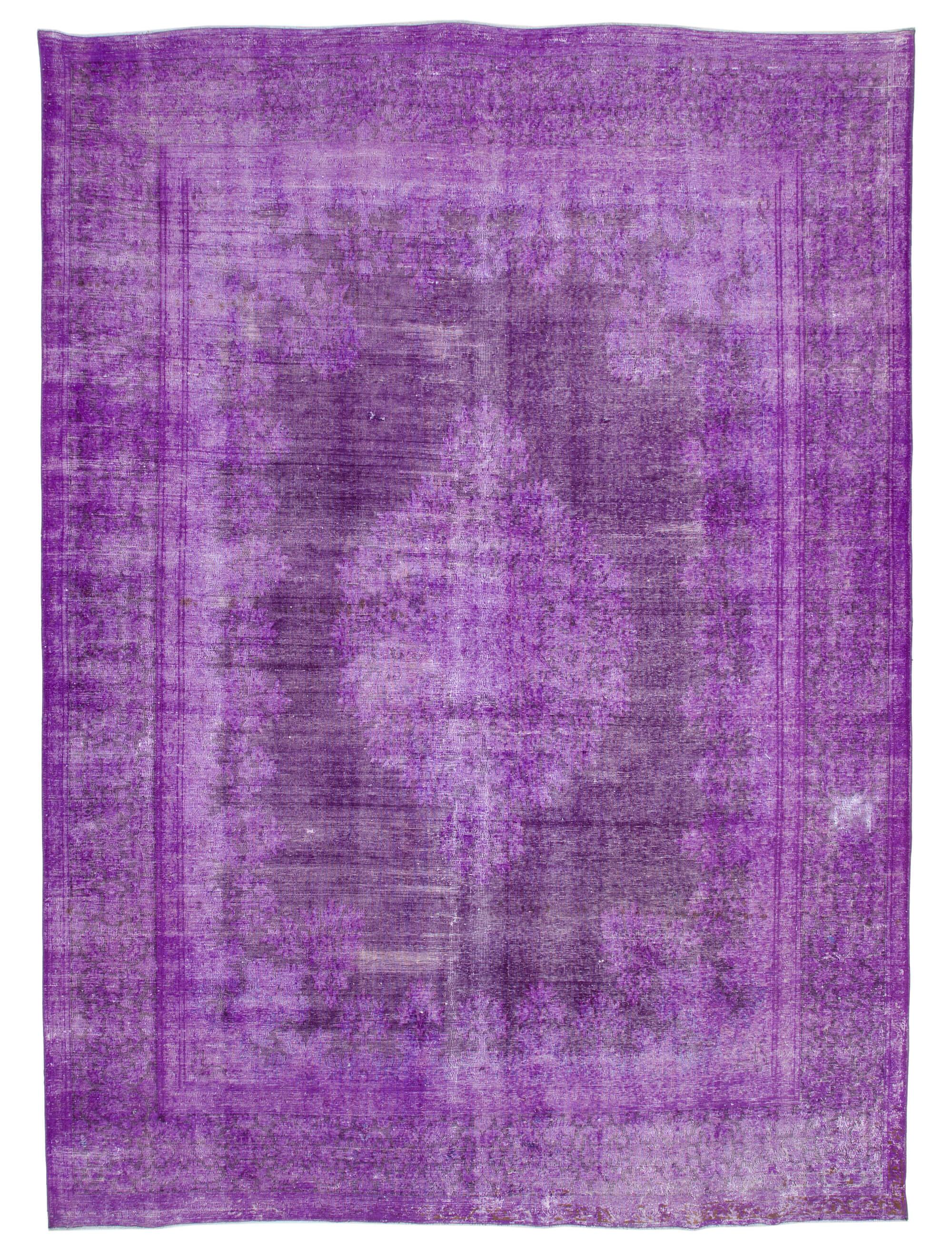 10 x 13 Purple Overdyed Large Area Rug - 431