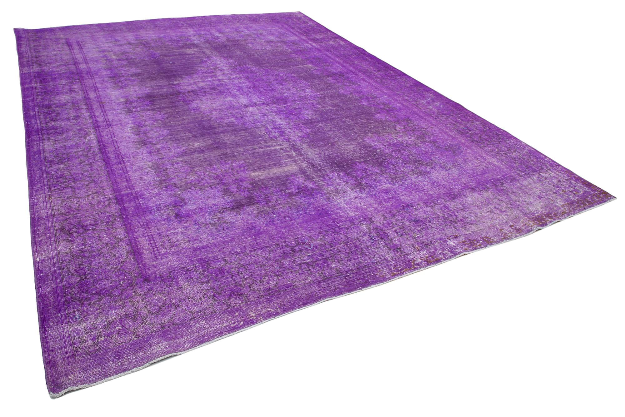 10 x 13 Purple Overdyed Large Area Rug - 431