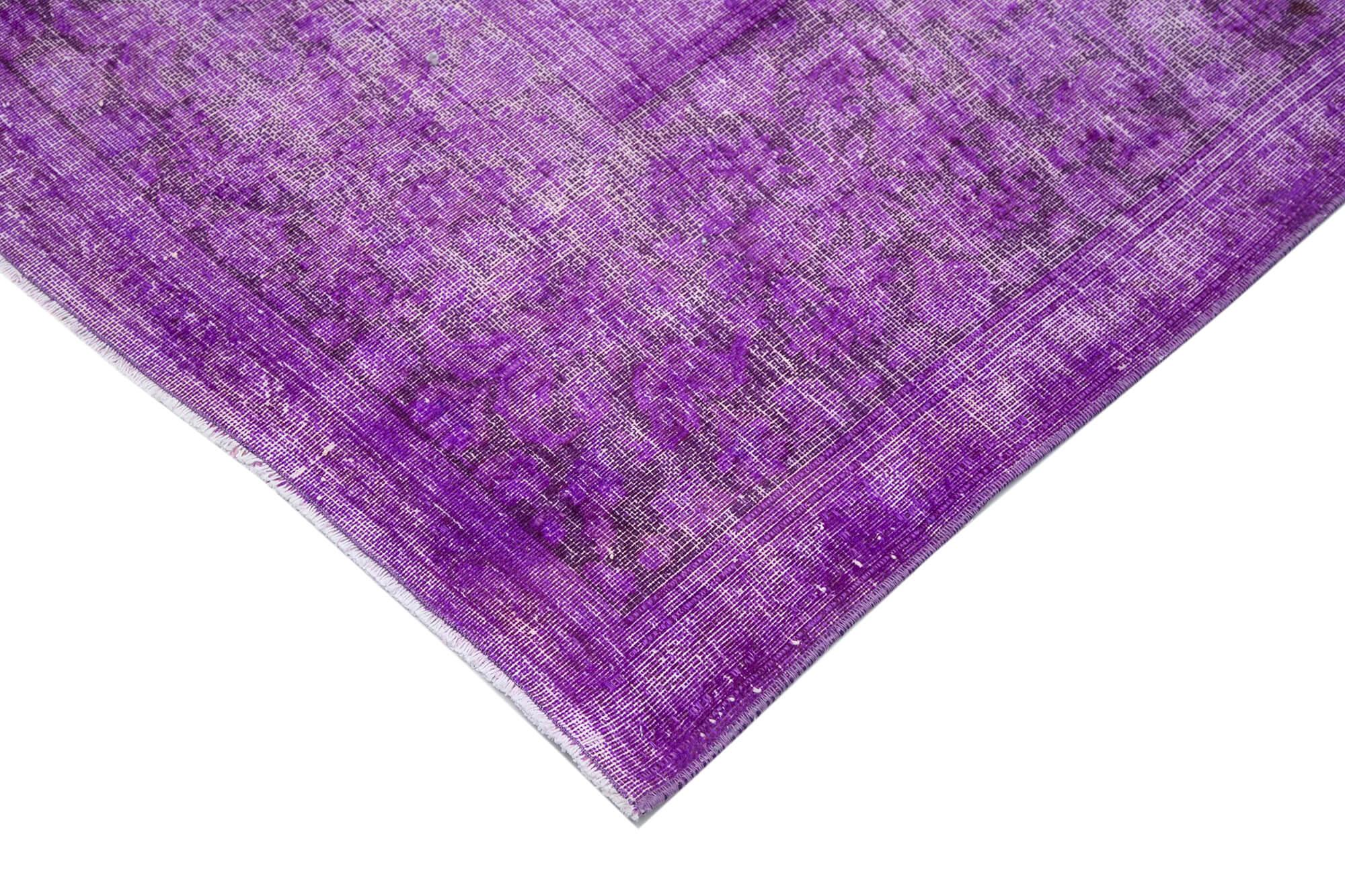 10 x 13 Purple Overdyed Large Area Rug - 431