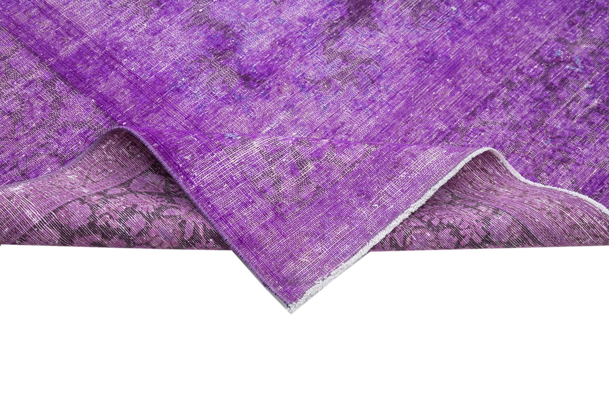 10 x 13 Purple Overdyed Large Area Rug - 431