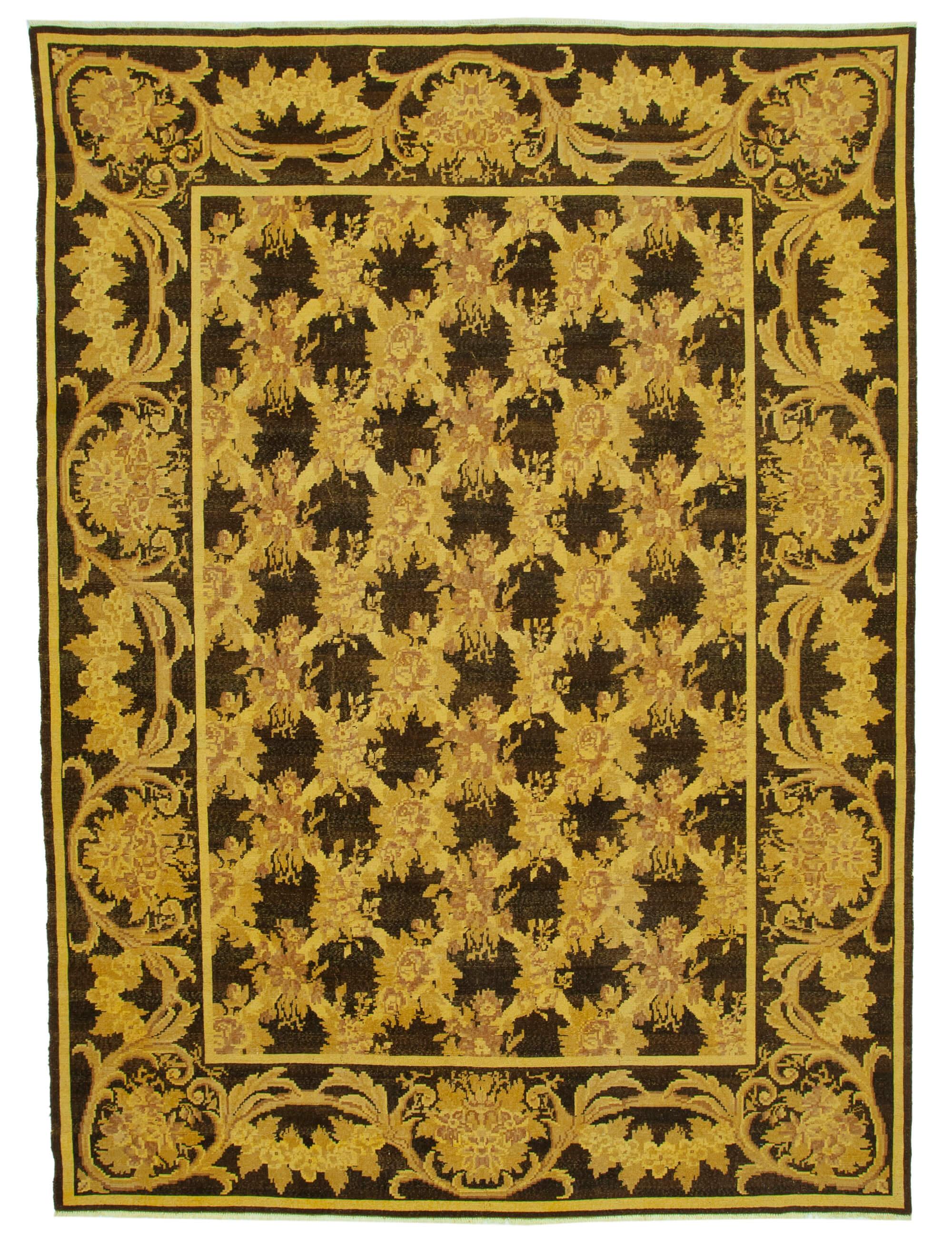 9 x 12 Yellow Overdyed Large Area Rug - 445