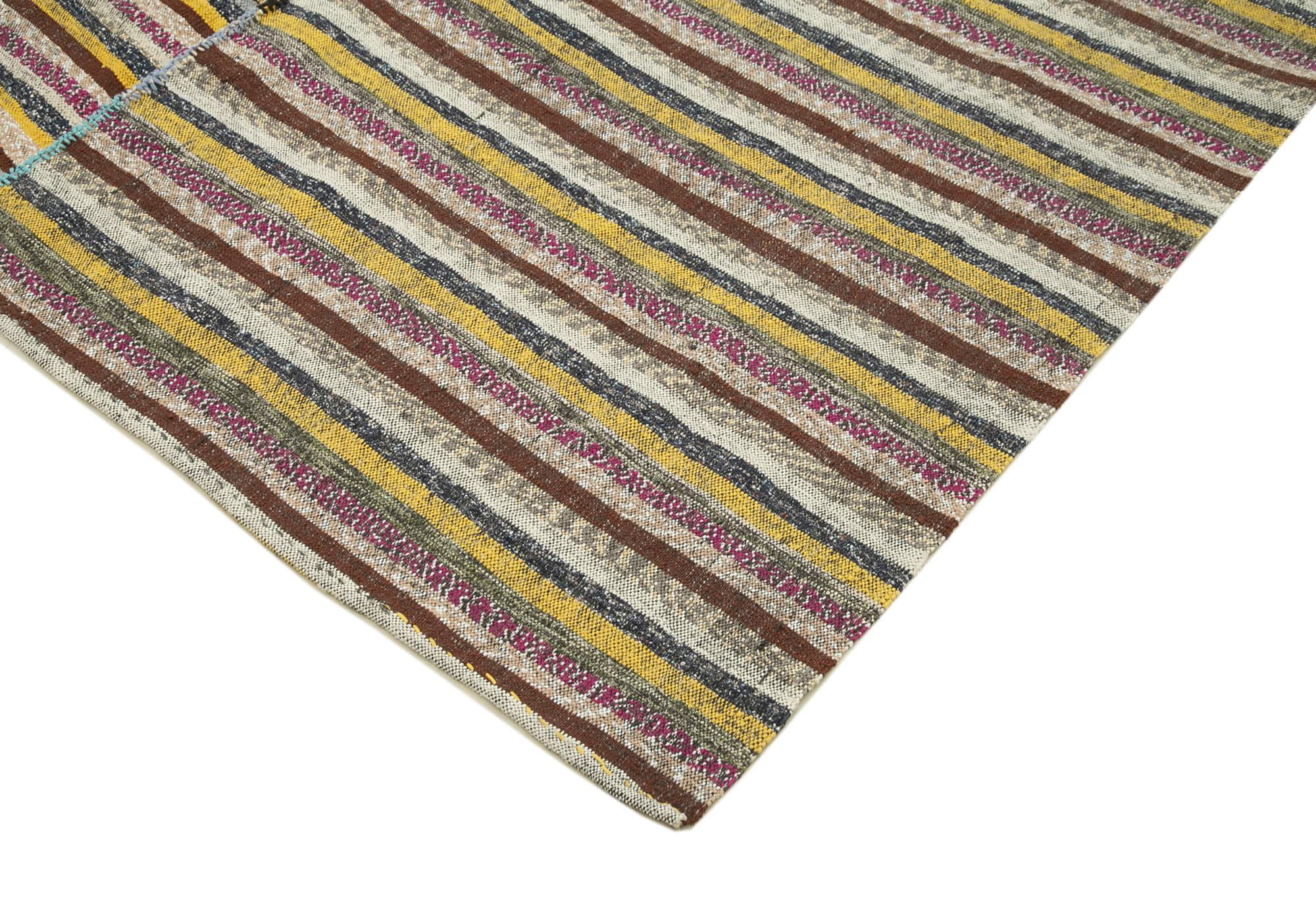 6 x 10 Brown Anatolian Kilim Rug - 330