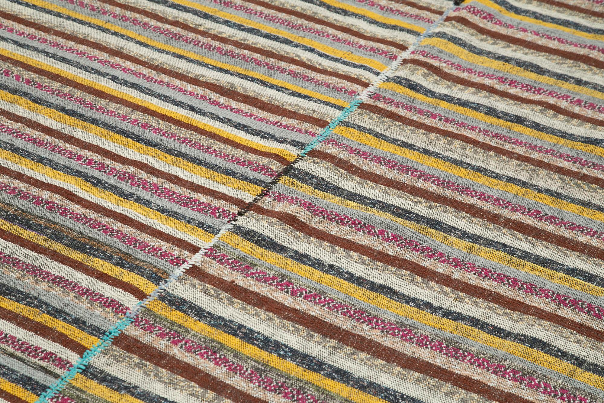 6 x 10 Brown Anatolian Kilim Rug - 330