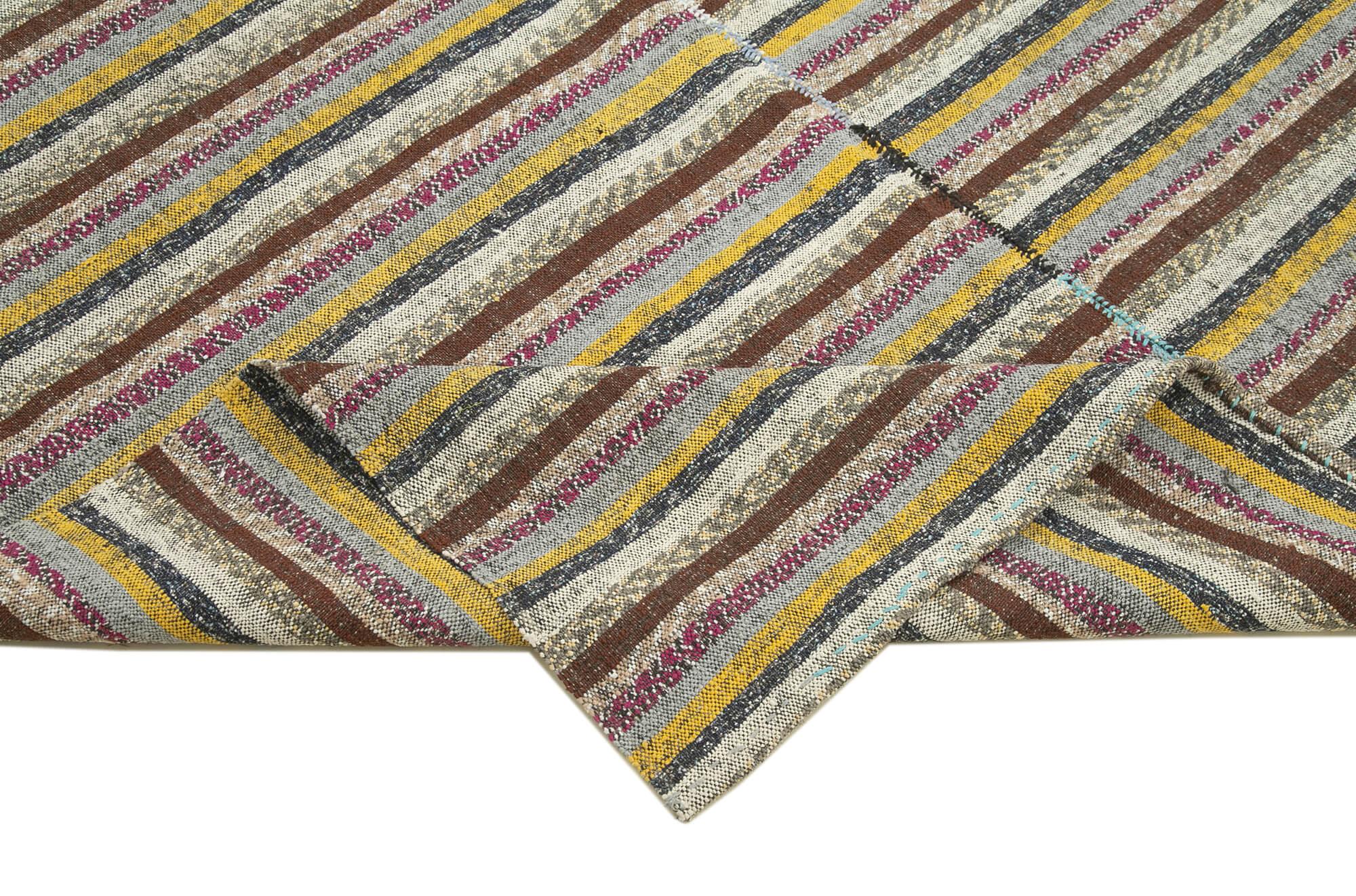 6 x 10 Brown Anatolian Kilim Rug - 330