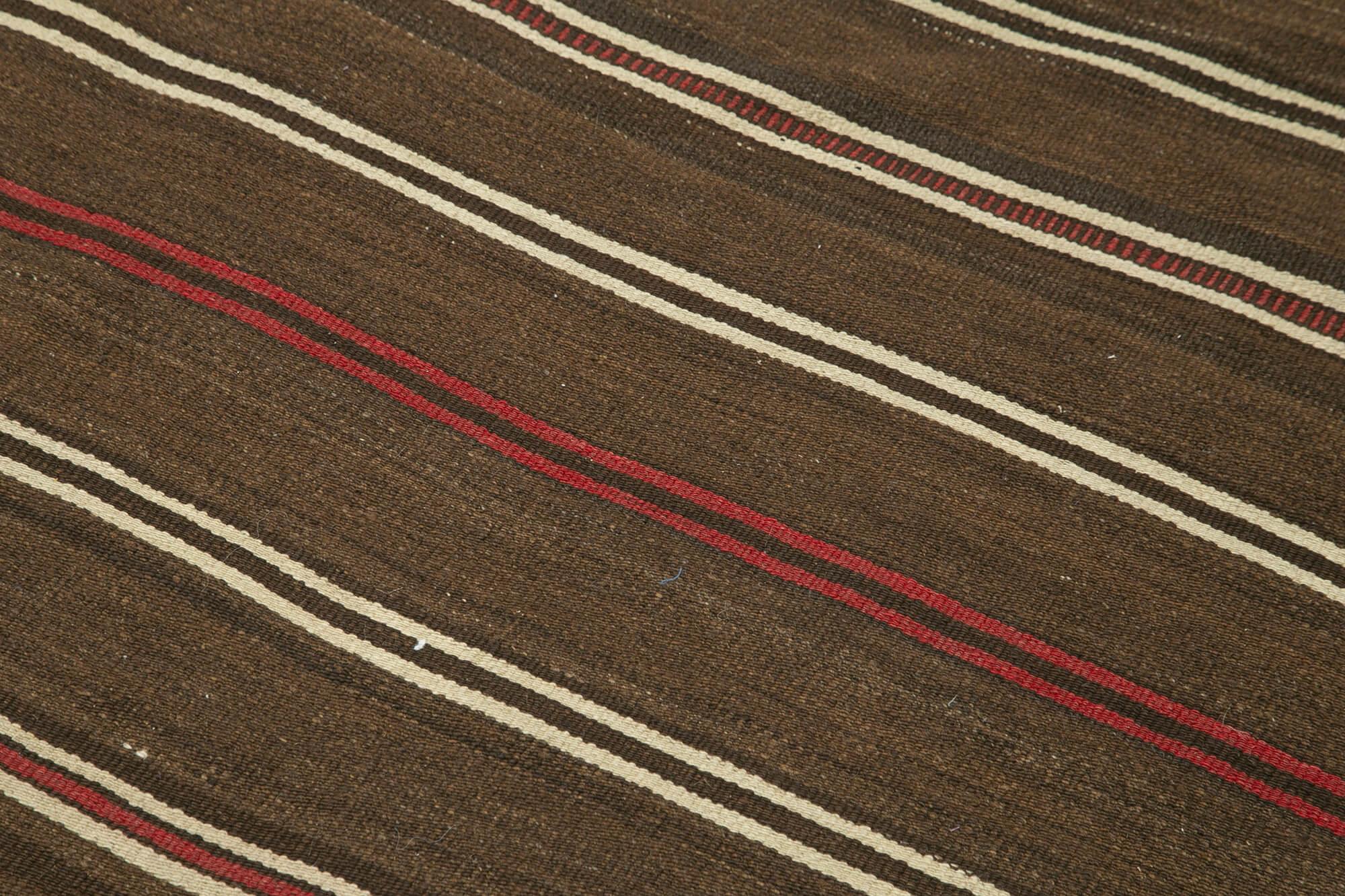 3 x 6 Brown Oriental Kilim Rug - 785