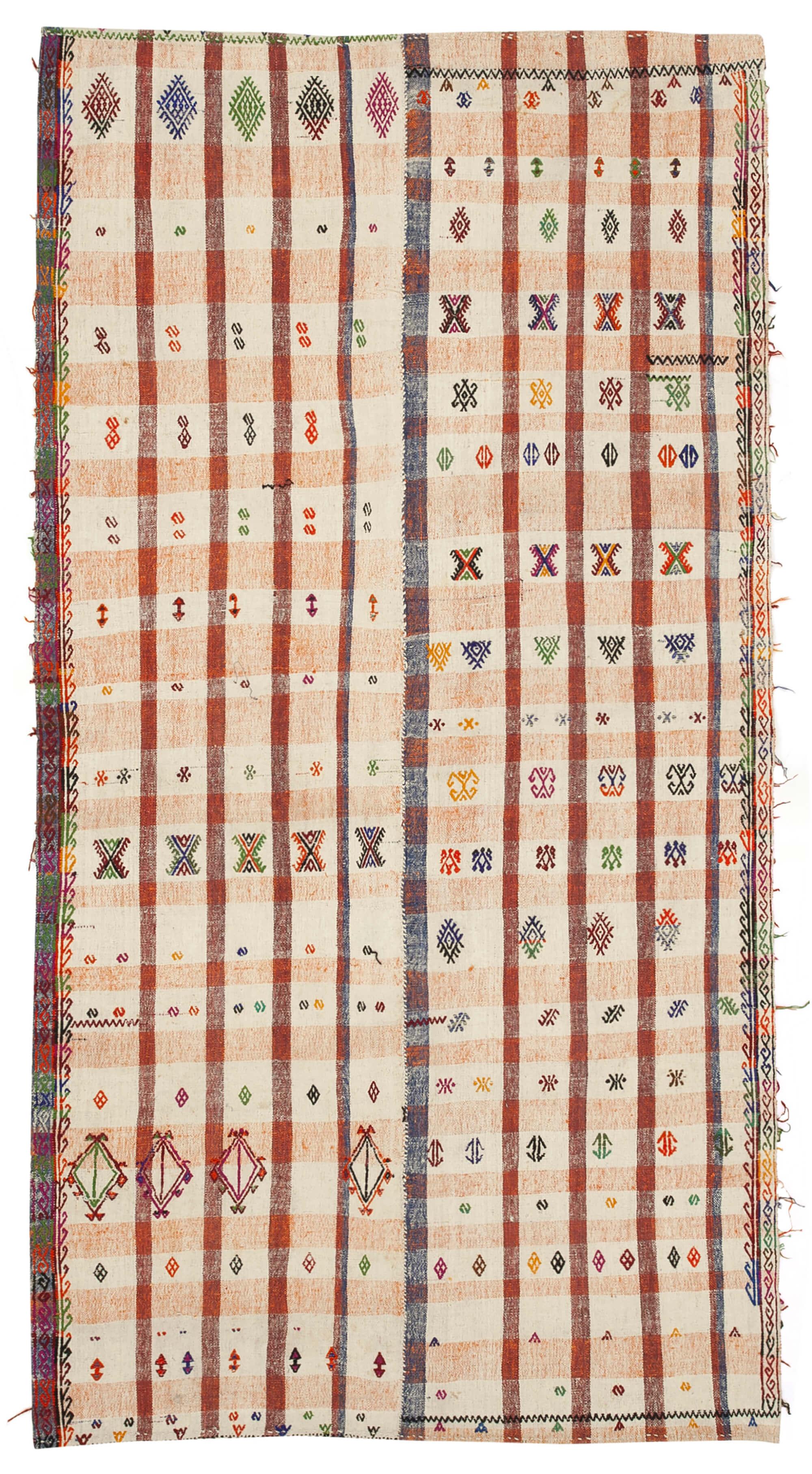 5 x 9 Orange Oriental Kilim Rug - 790