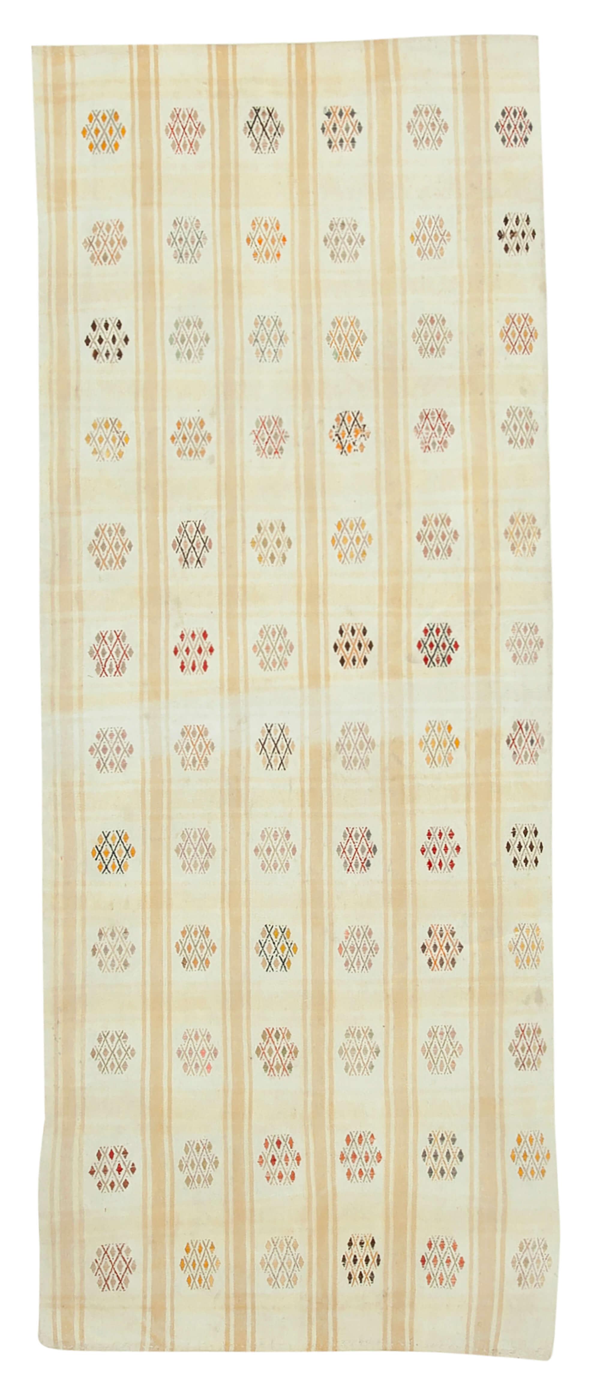 4 x 10 Beige Oriental Kilim Runner Rug - 842