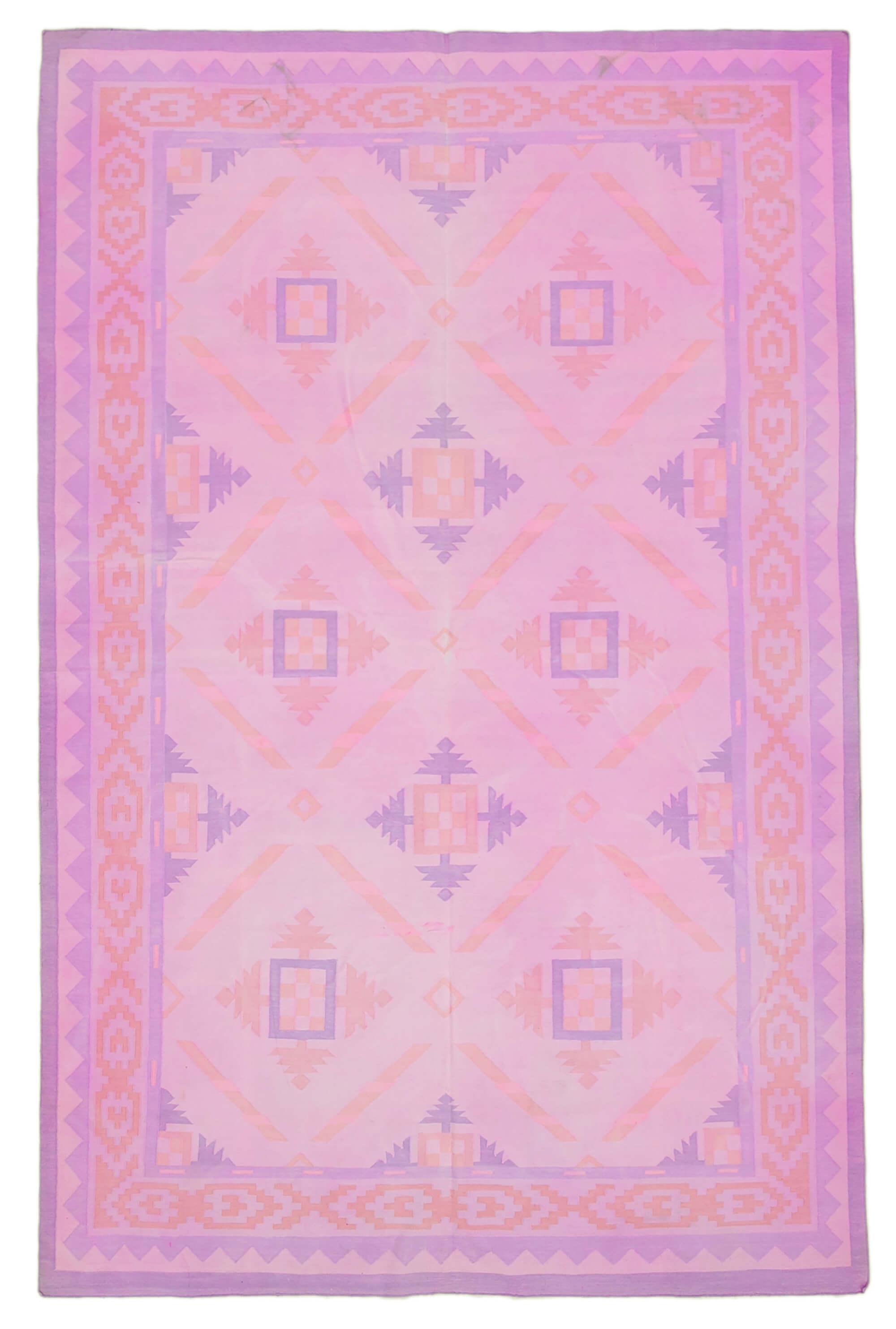 6 x 9 Pink Oriental Kilim Rug - 883