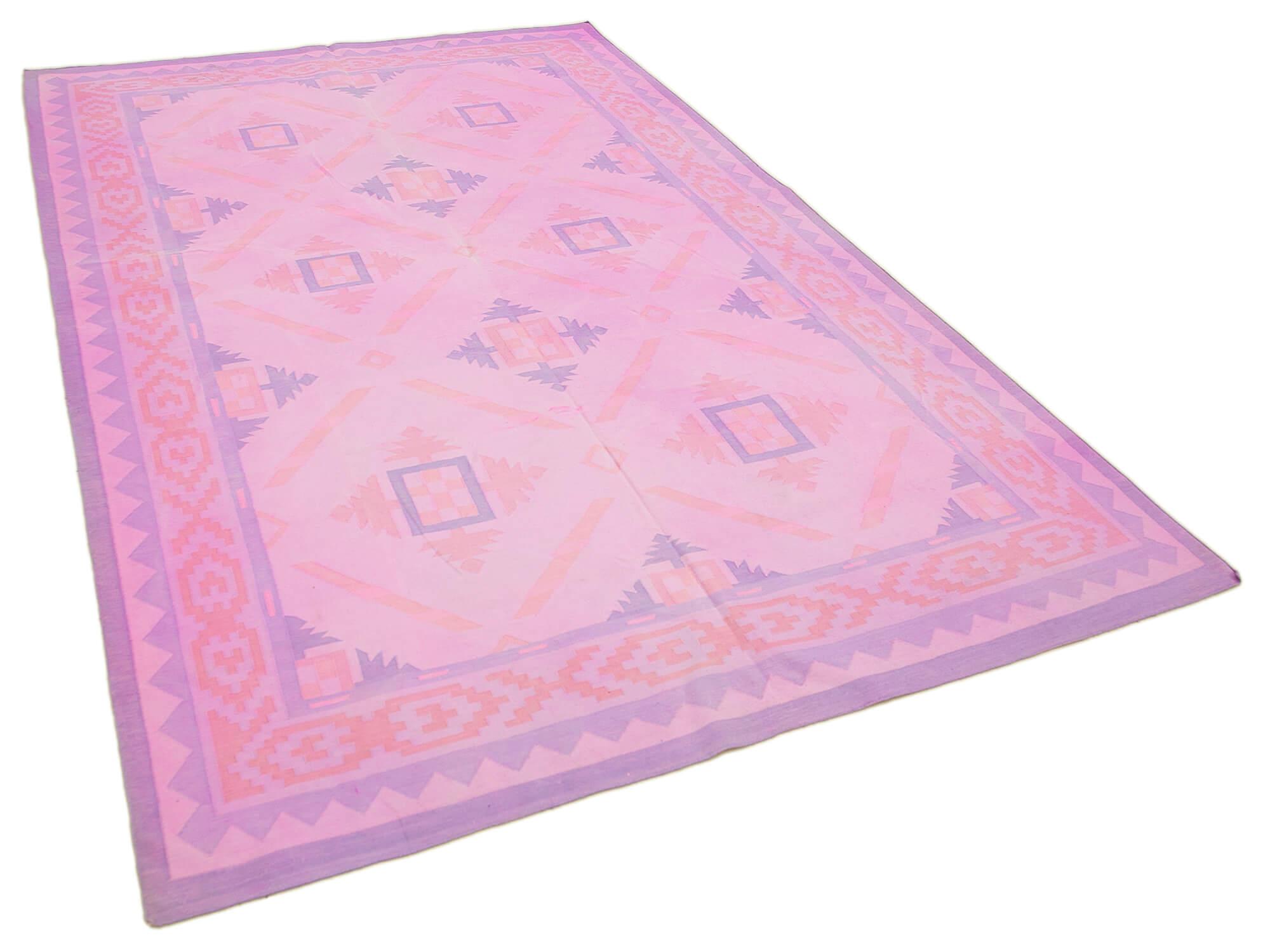 6 x 9 Pink Oriental Kilim Rug - 883