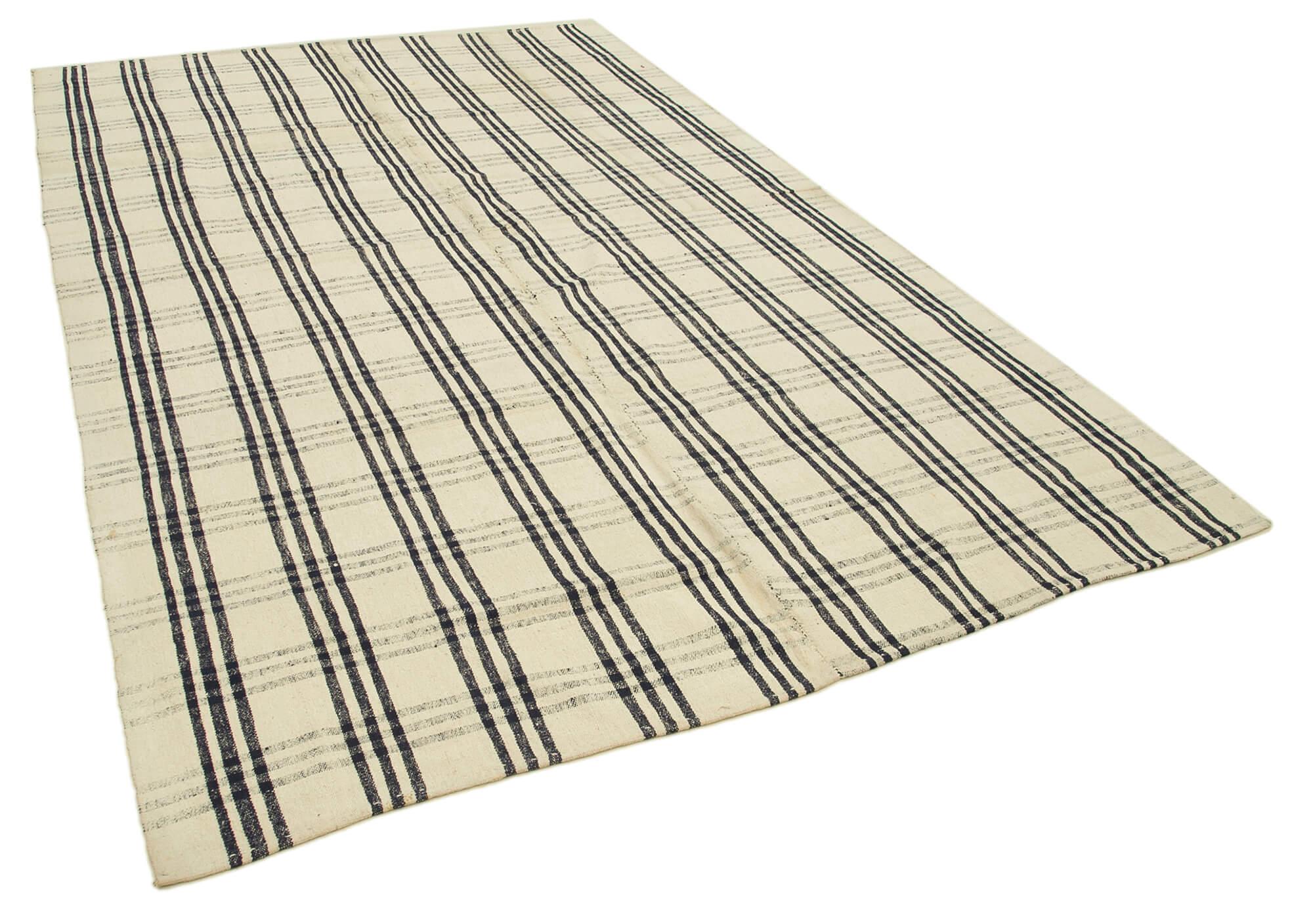 7 x 11 Beige Oriental Kilim Rug - 889