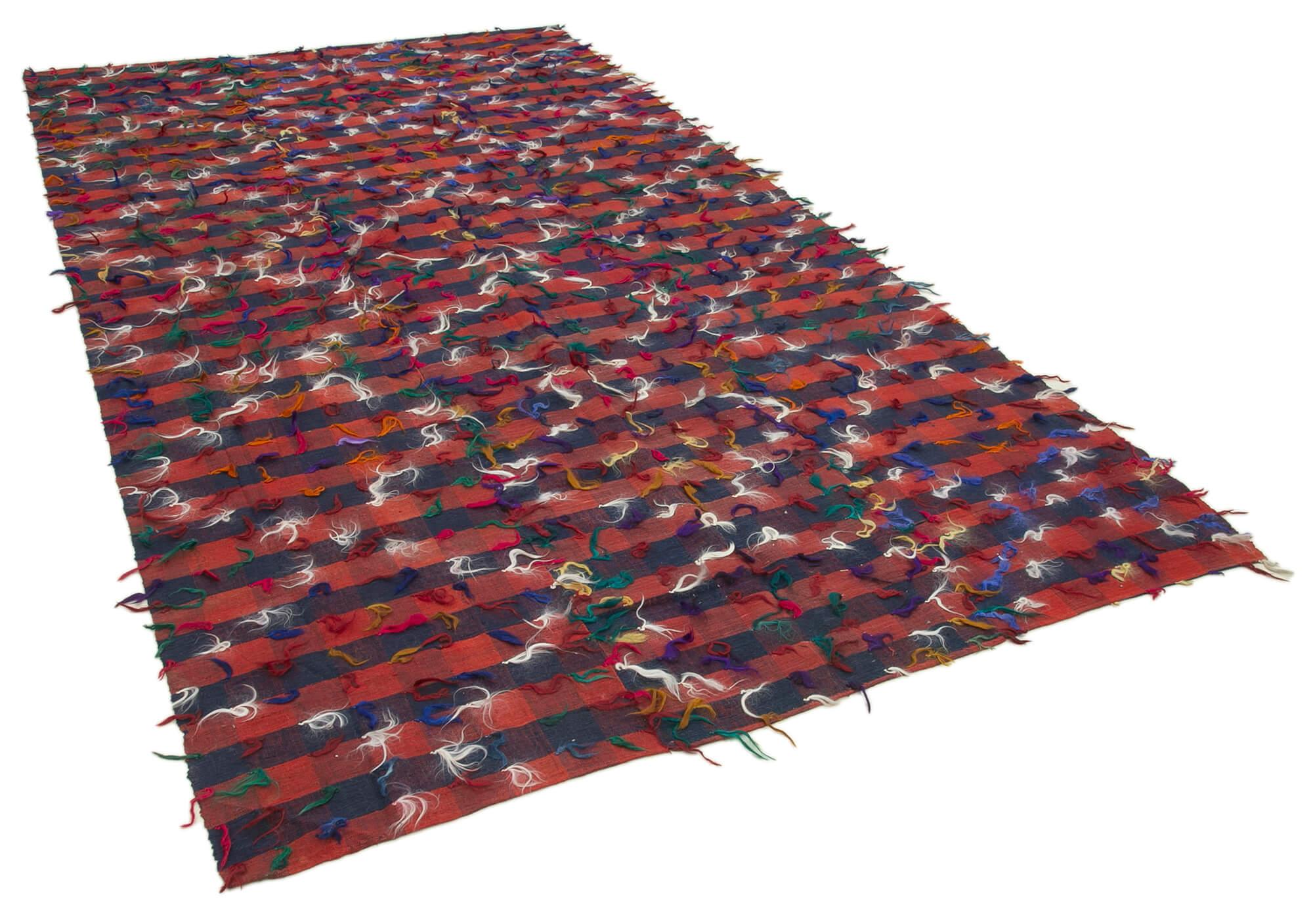 6 x 11 Red Oriental Kilim Rug - 896