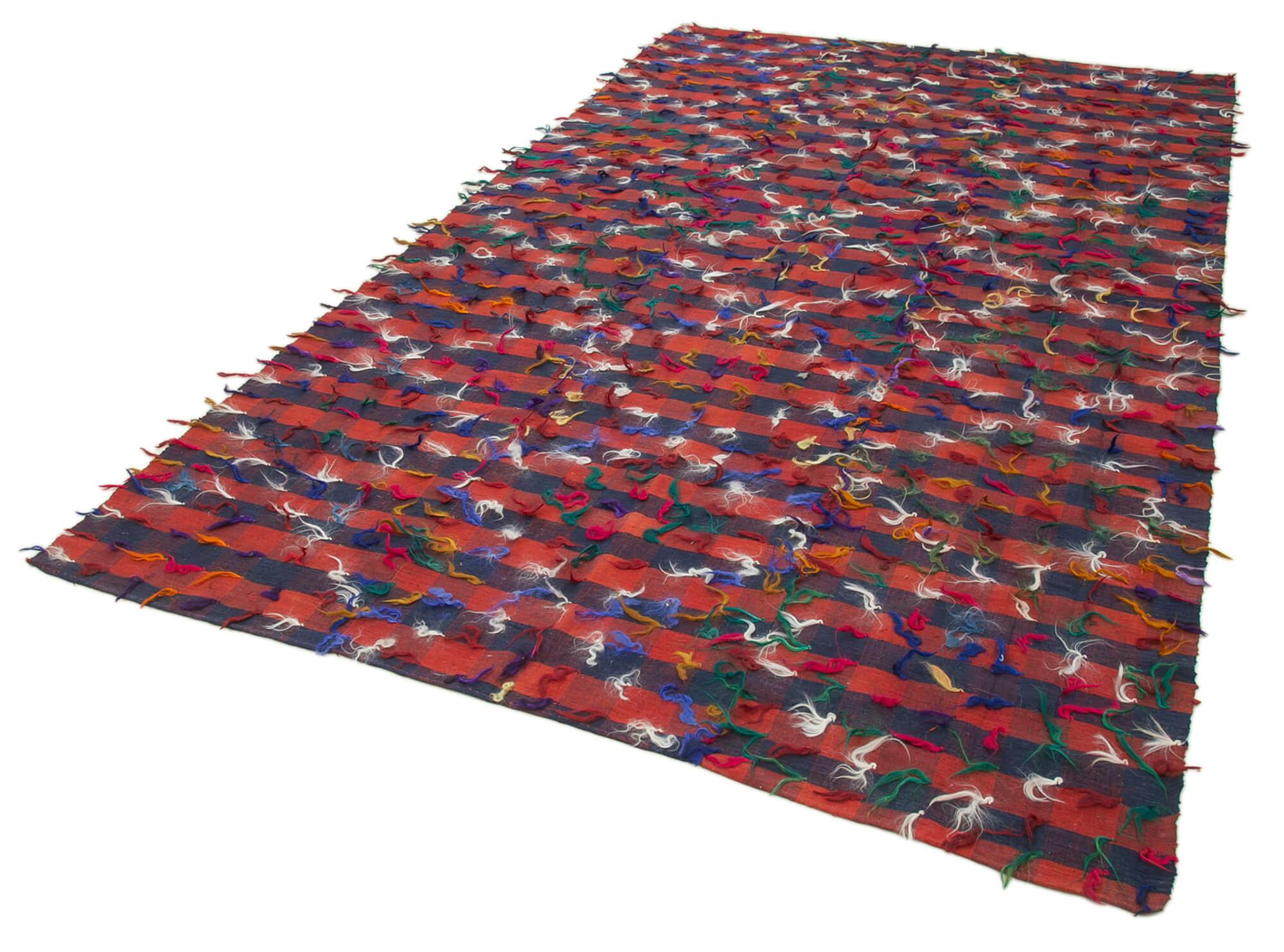 6 x 11 Red Oriental Kilim Rug - 896