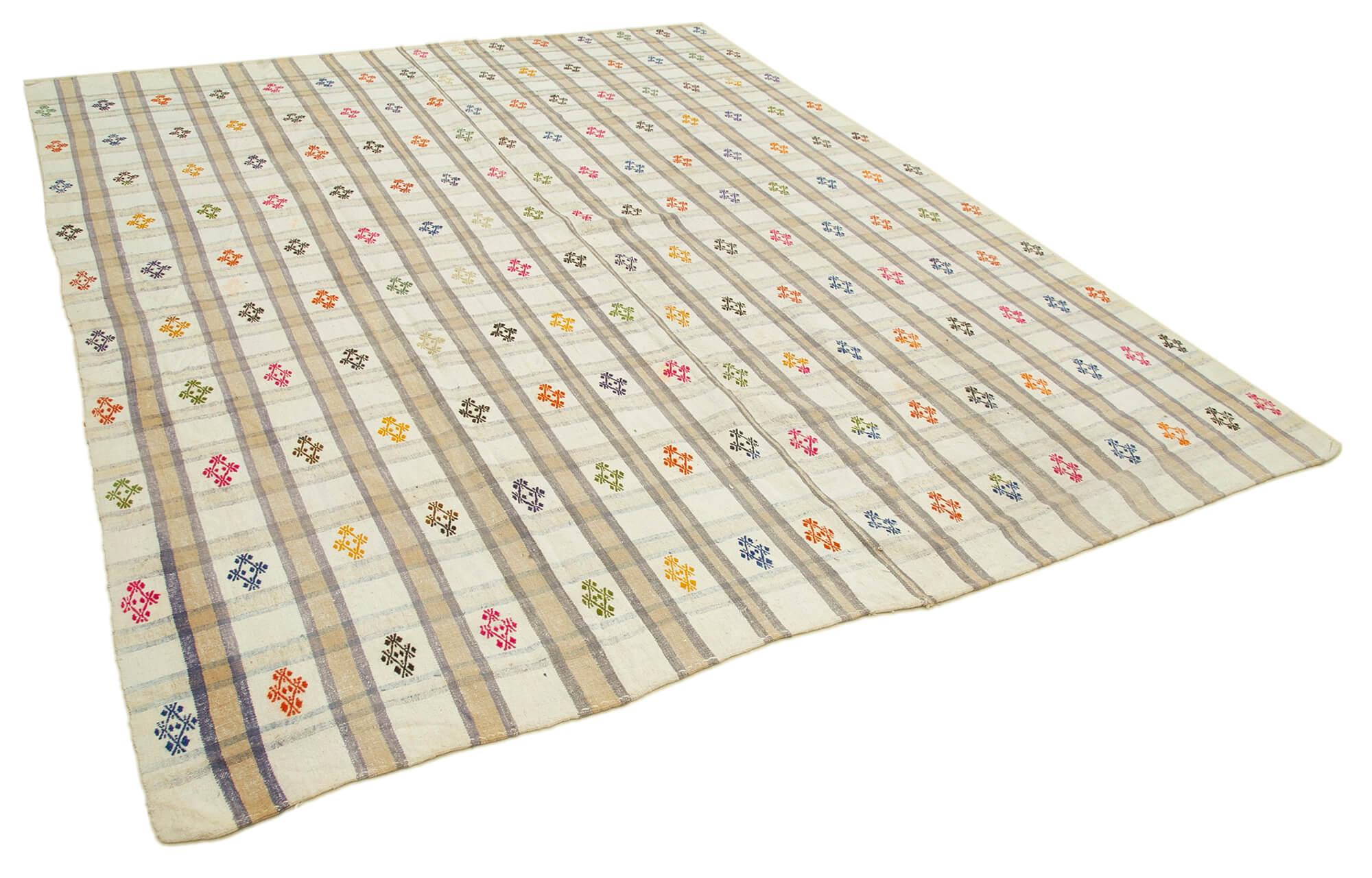 8 x 10 Beige Oriental Kilim Rug - 902