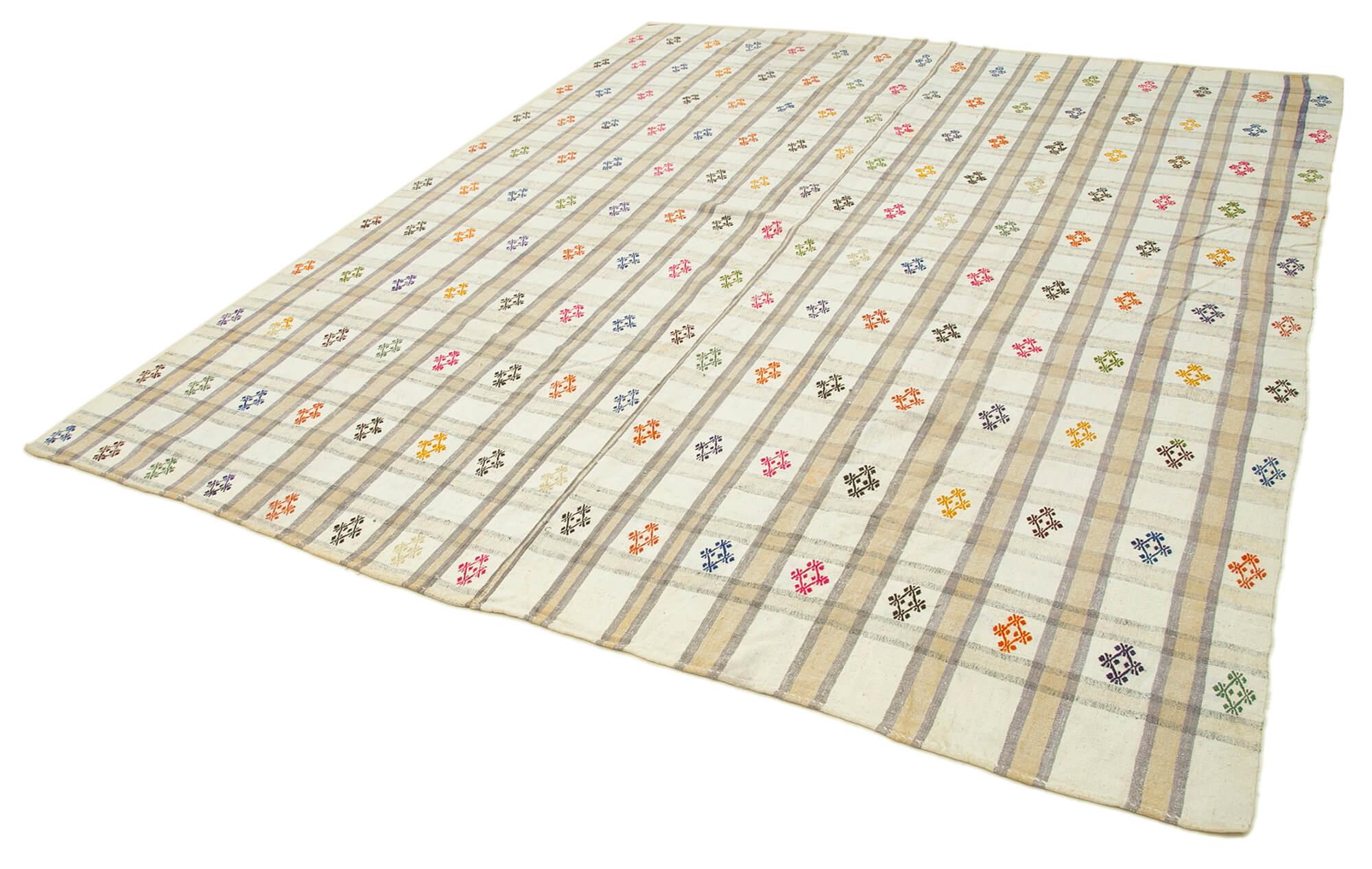 8 x 10 Beige Oriental Kilim Rug - 902