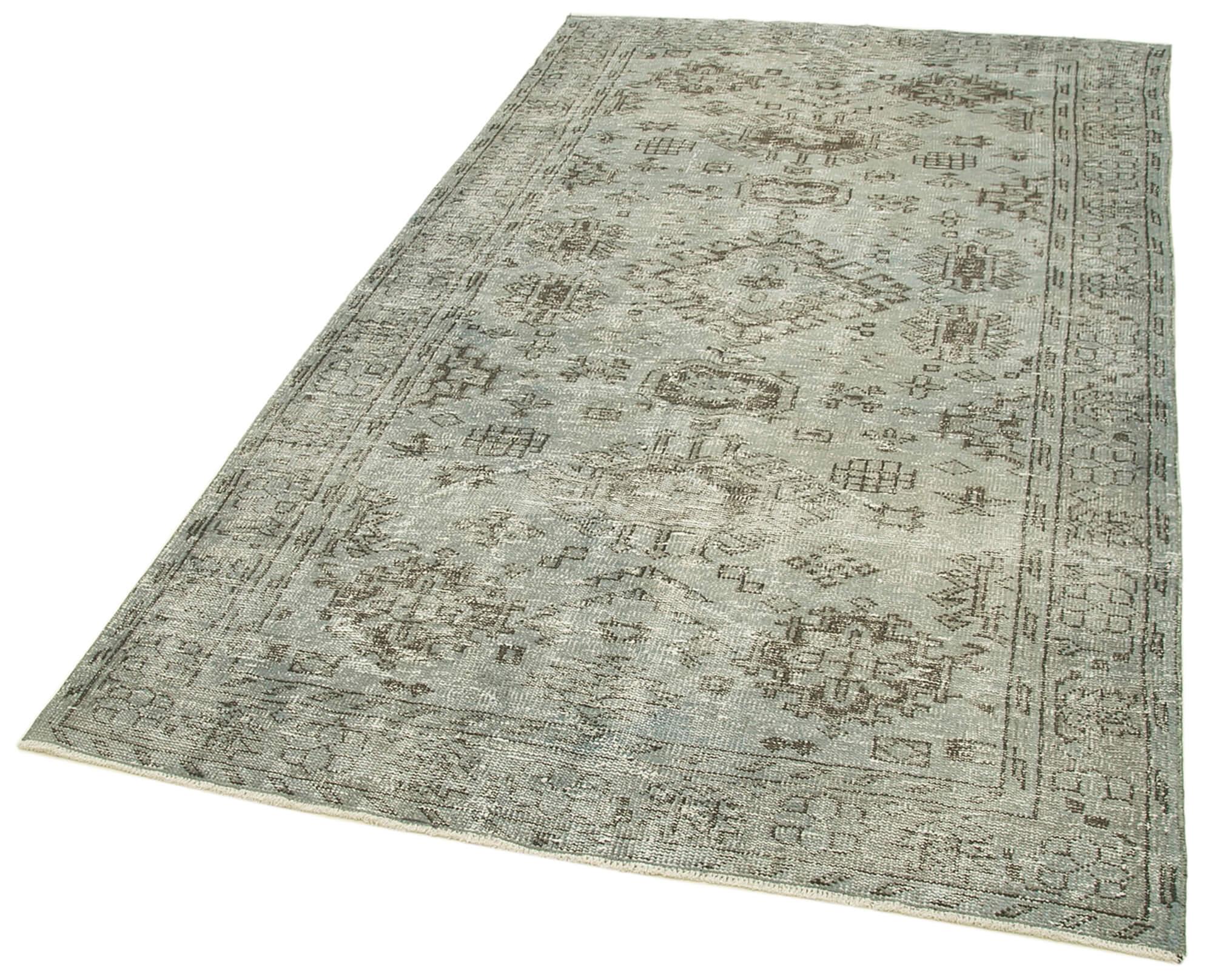 5 x 9 Grey Overdyed Rug - 192