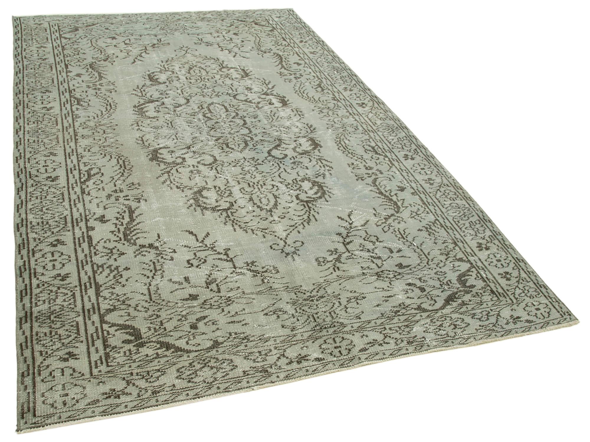 6 x 9 Grey Overdyed Rug - 193