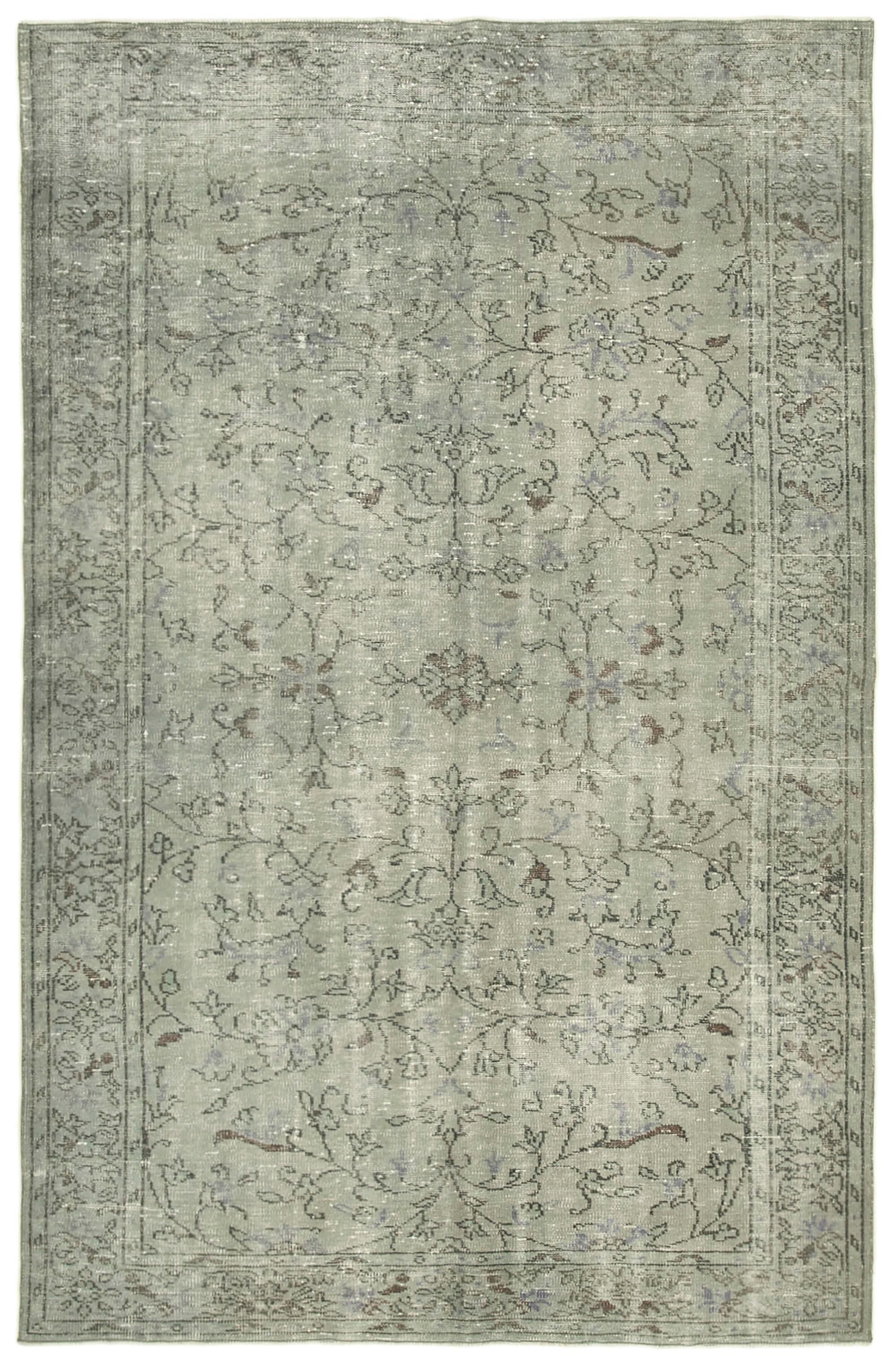 6 x 9 Grey Overdyed Rug - 198