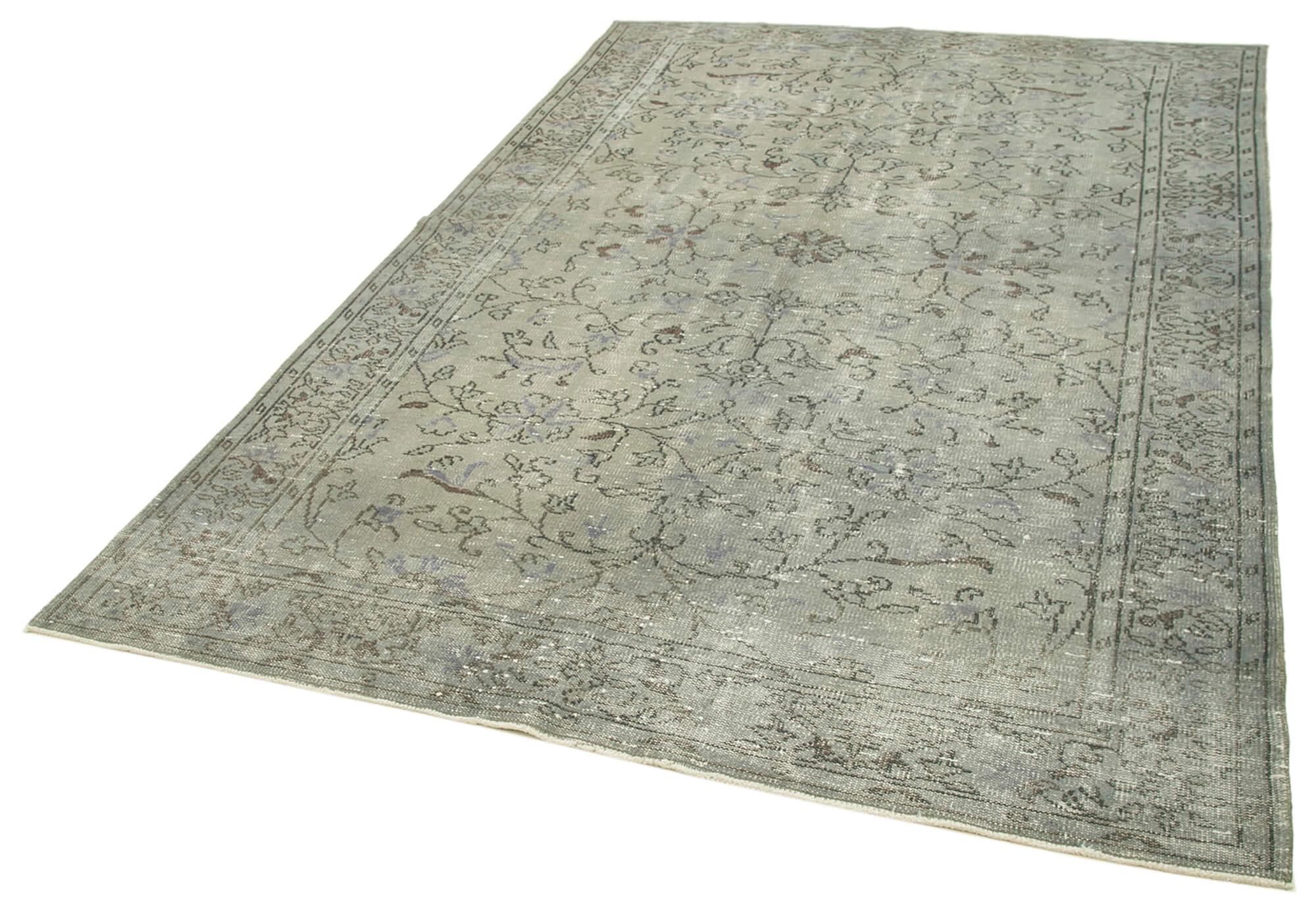 6 x 9 Grey Overdyed Rug - 198