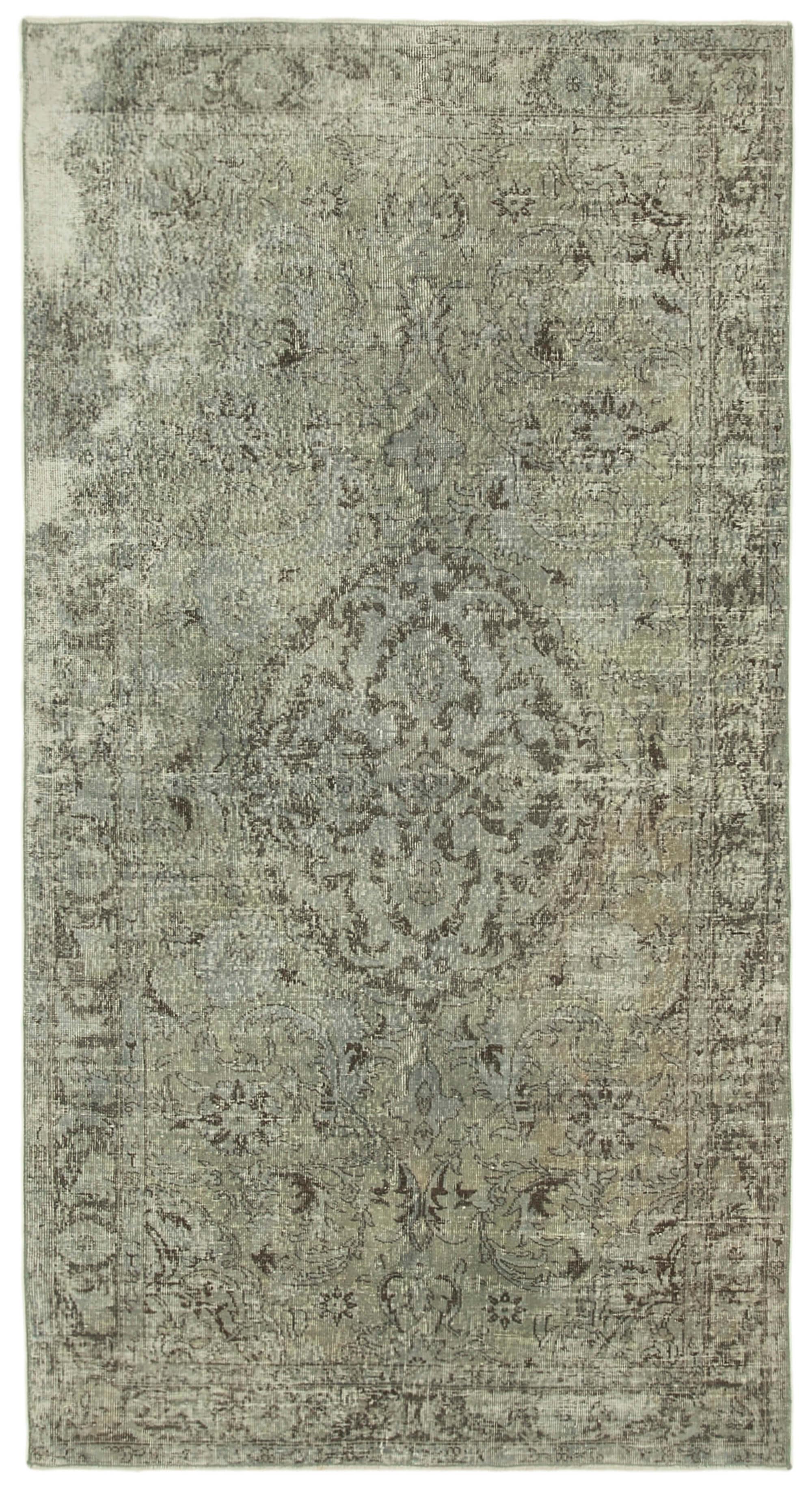 5 x 10 Grey Overdyed Rug - 187