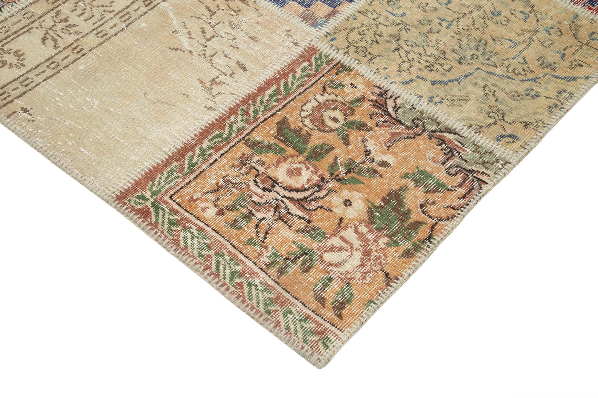 10 x 13 Beige Patchwork Rug - 929