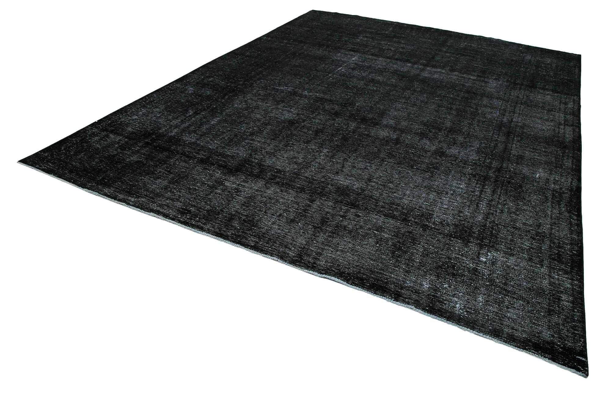 9 x 13 Black Overdyed Large Area Rug - 434