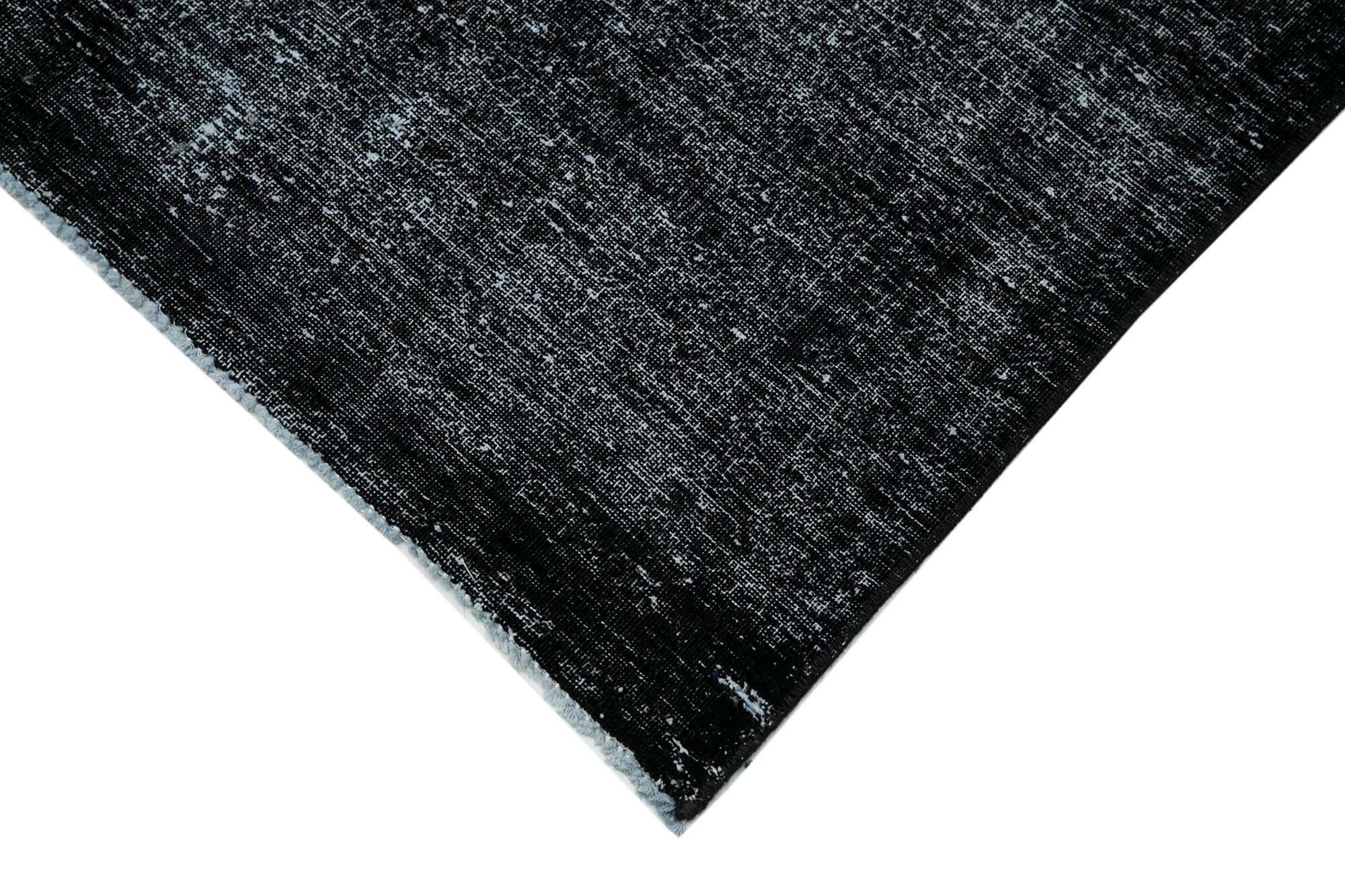 9 x 13 Black Overdyed Large Area Rug - 434