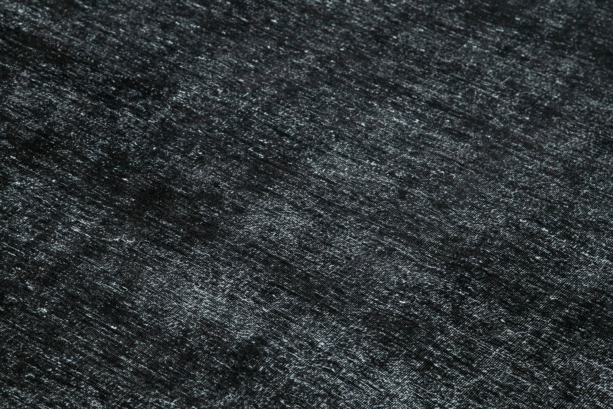 9 x 13 Black Overdyed Large Area Rug - 434