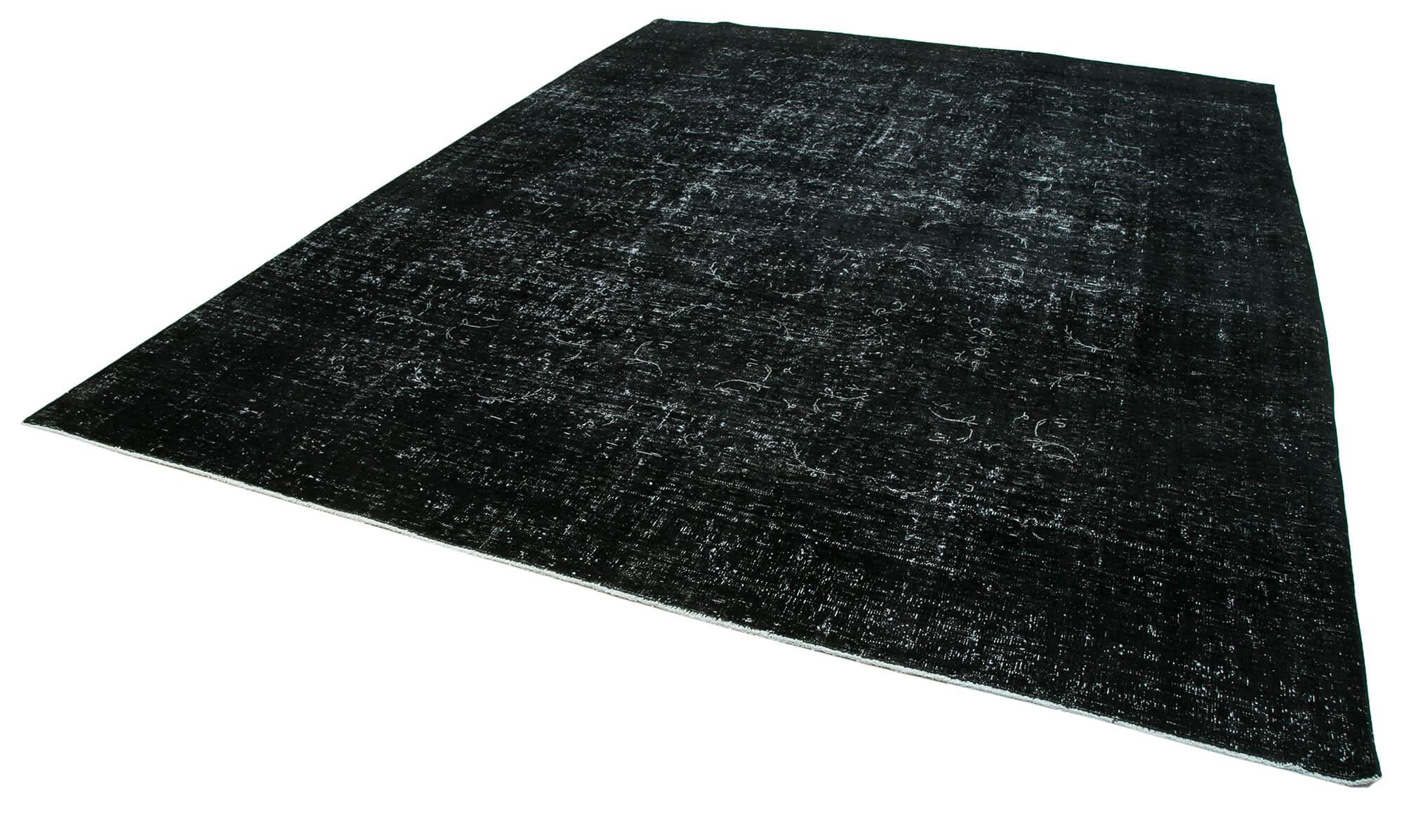 9 x 12 Black Overdyed Large Area Rug - 436