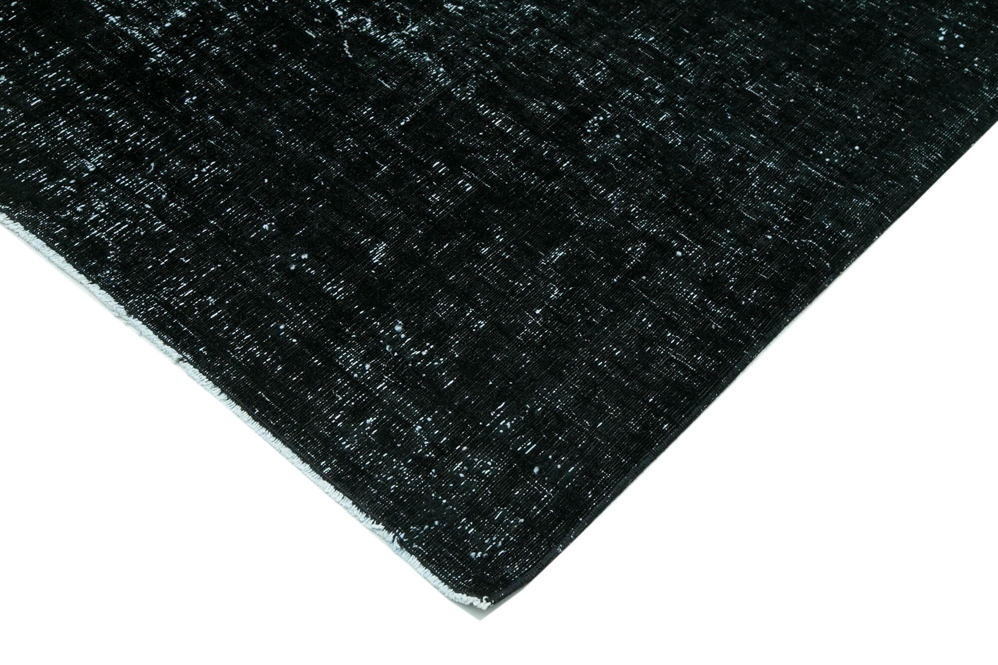 9 x 12 Black Overdyed Large Area Rug - 436