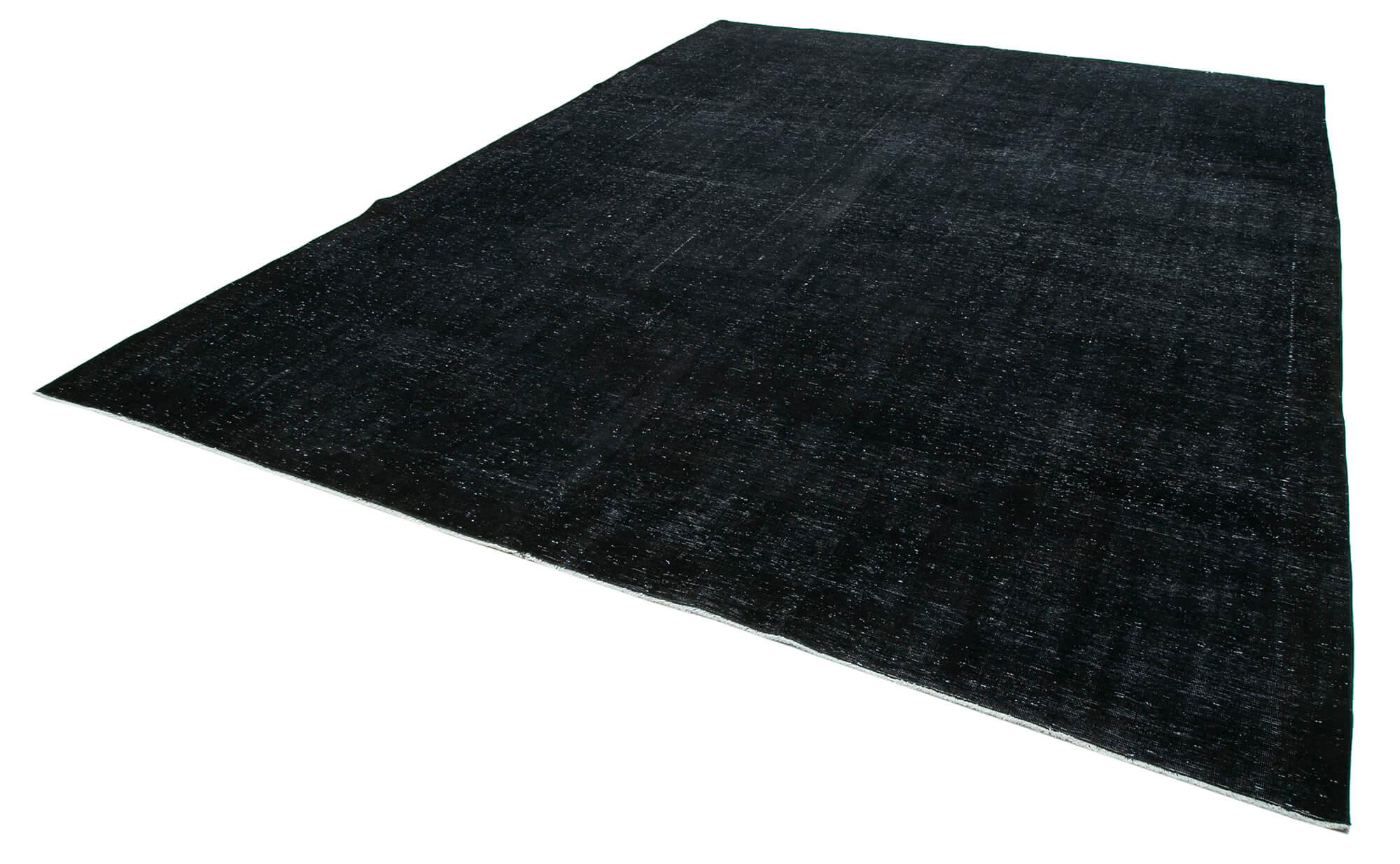 10 x 14 Black Overdyed Large Area Rug - 446