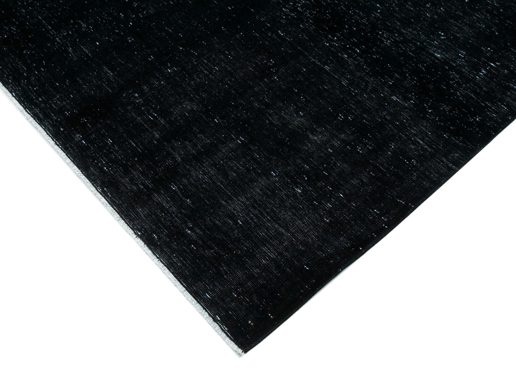 10 x 14 Black Overdyed Large Area Rug - 446