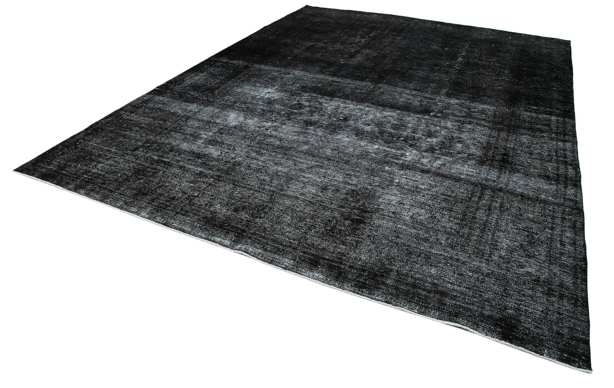 9 x 13 Black Overdyed Large Area Rug - 447