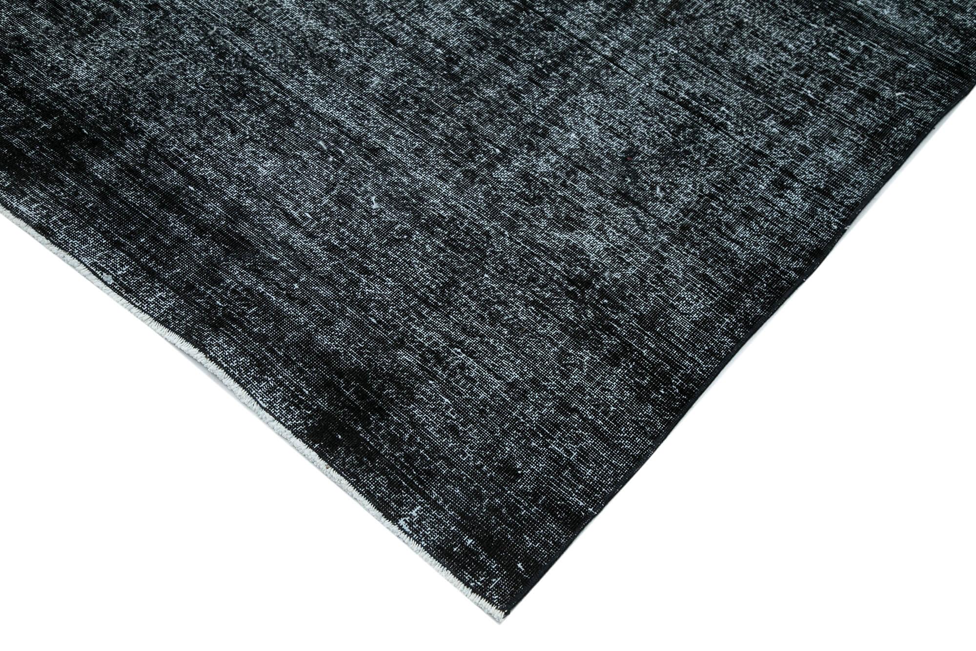 9 x 13 Black Overdyed Large Area Rug - 447