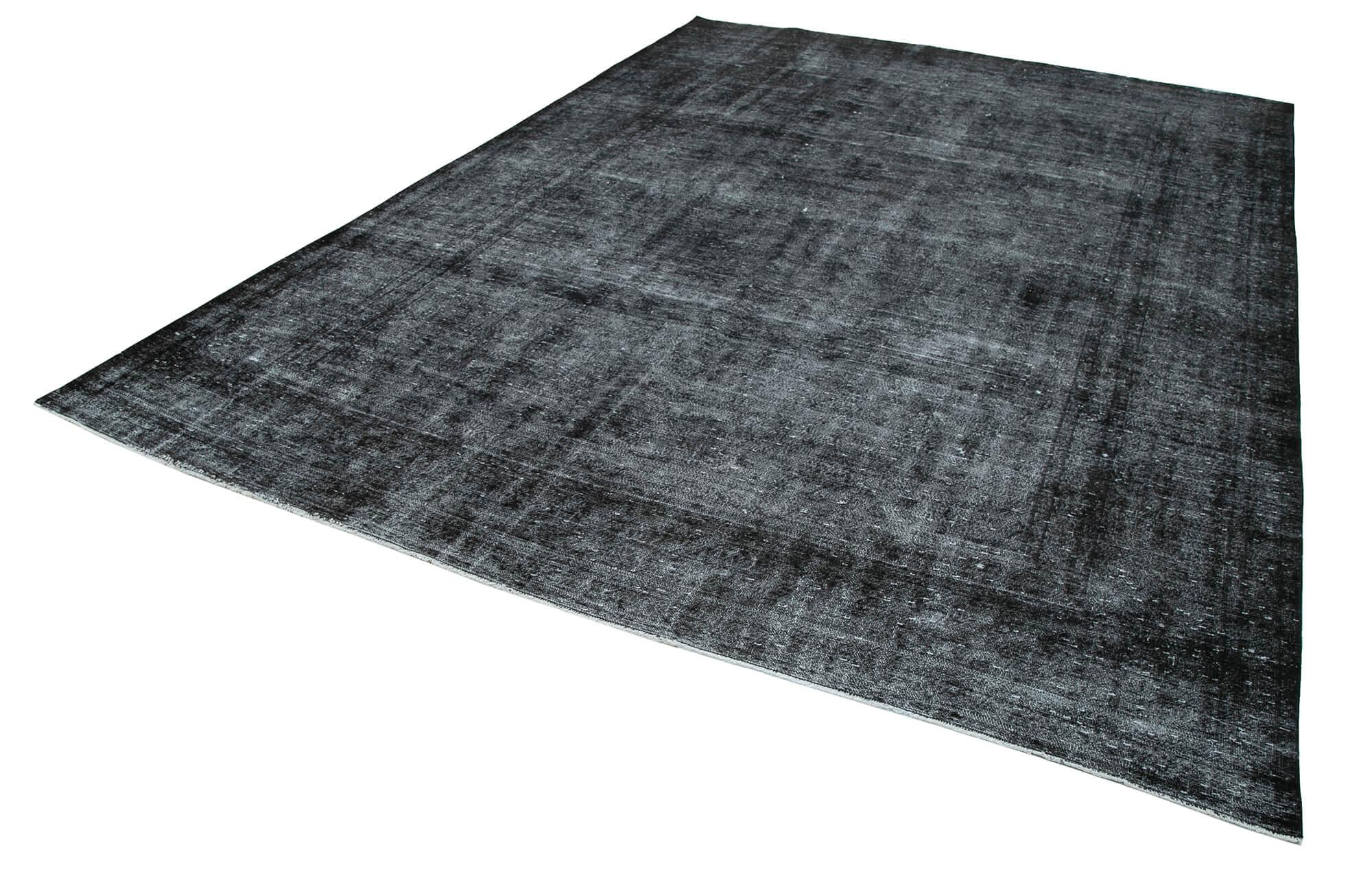 9 x 13 Black Overdyed Large Area Rug - 448