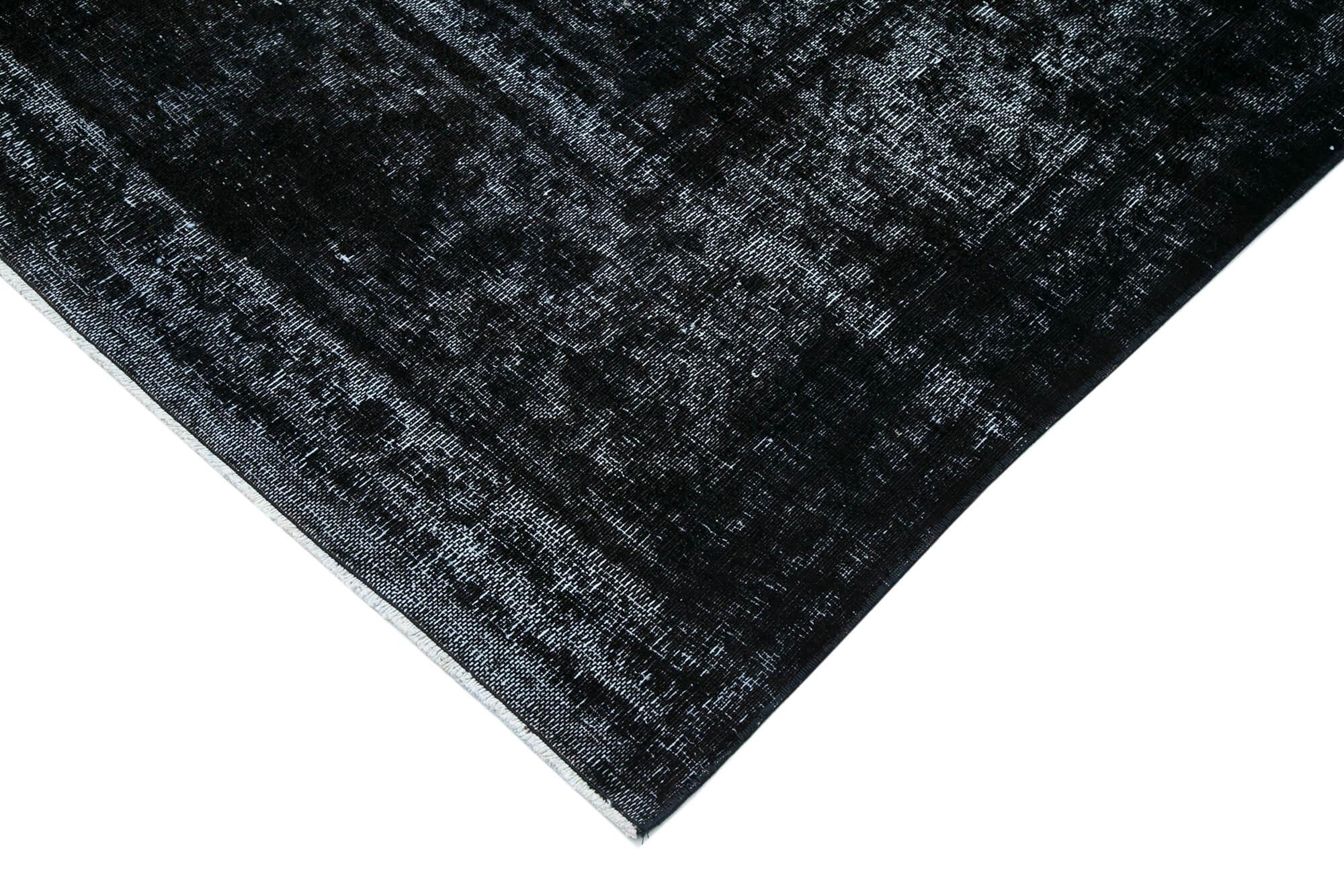 10 x 13 Black Overdyed Large Area Rug - 449