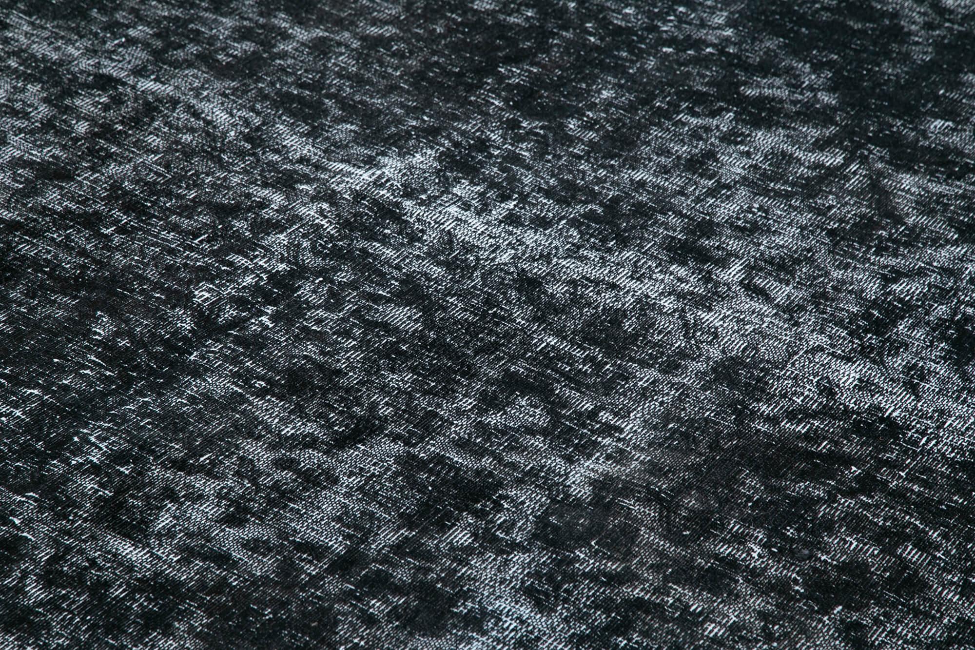 10 x 13 Black Overdyed Large Area Rug - 449