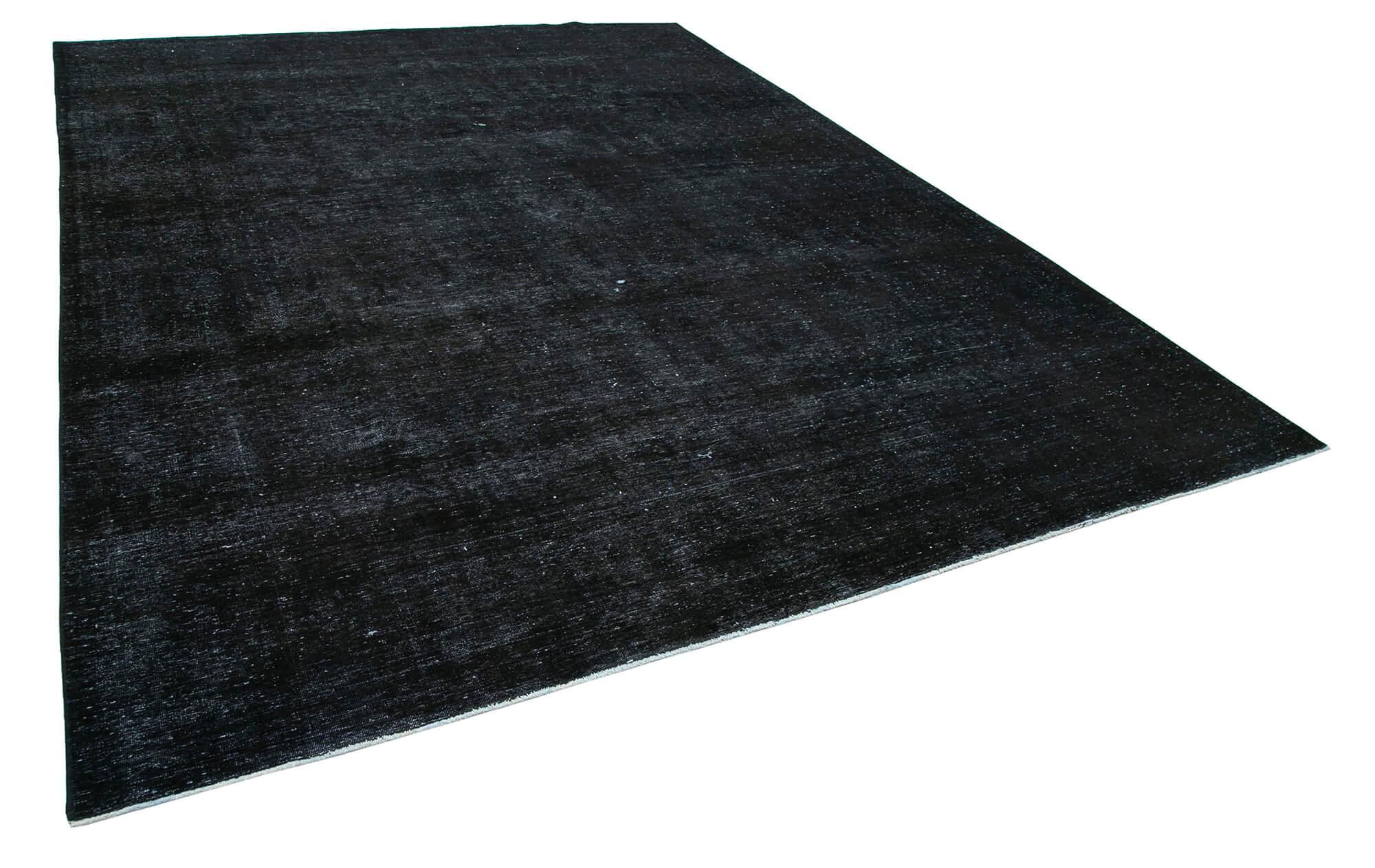 9 x 13 Black Overdyed Large Area Rug - 450