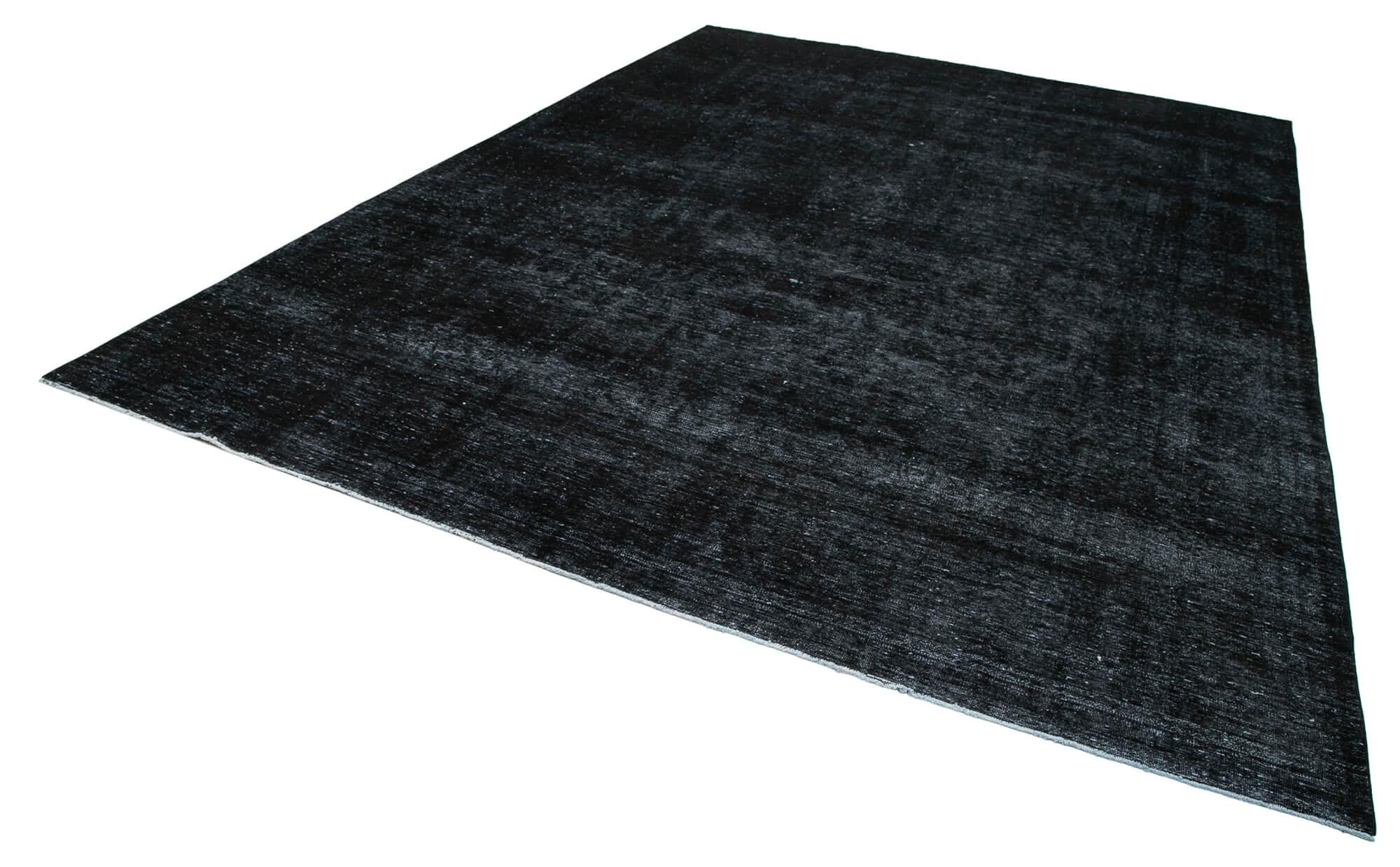 9 x 13 Black Overdyed Large Area Rug - 450