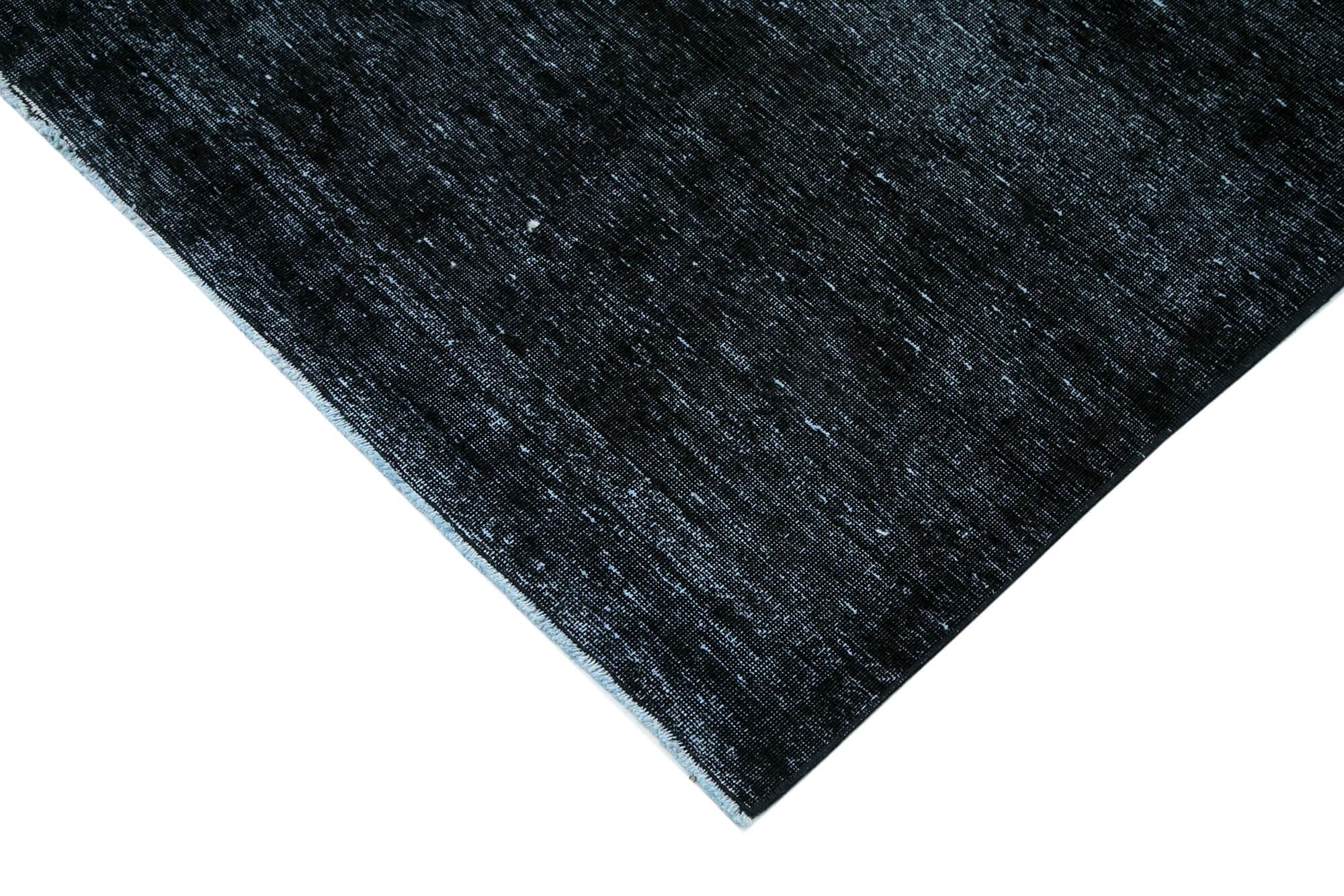 9 x 13 Black Overdyed Large Area Rug - 450