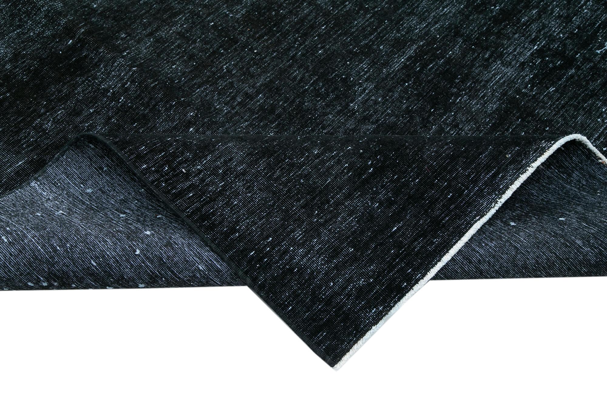 9 x 13 Black Overdyed Large Area Rug - 450