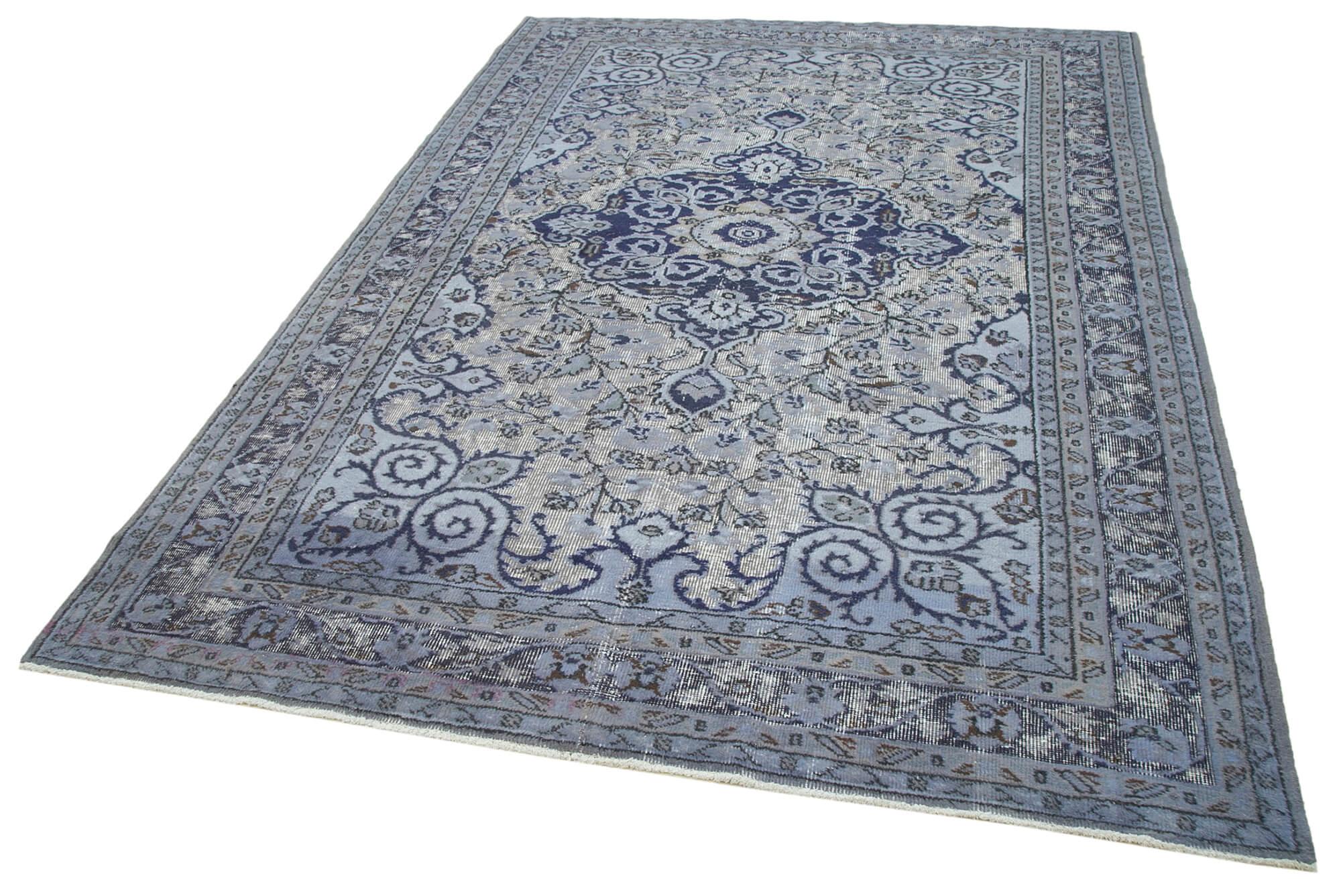 6 x 9 Blue Over Dyed Rug - 1043