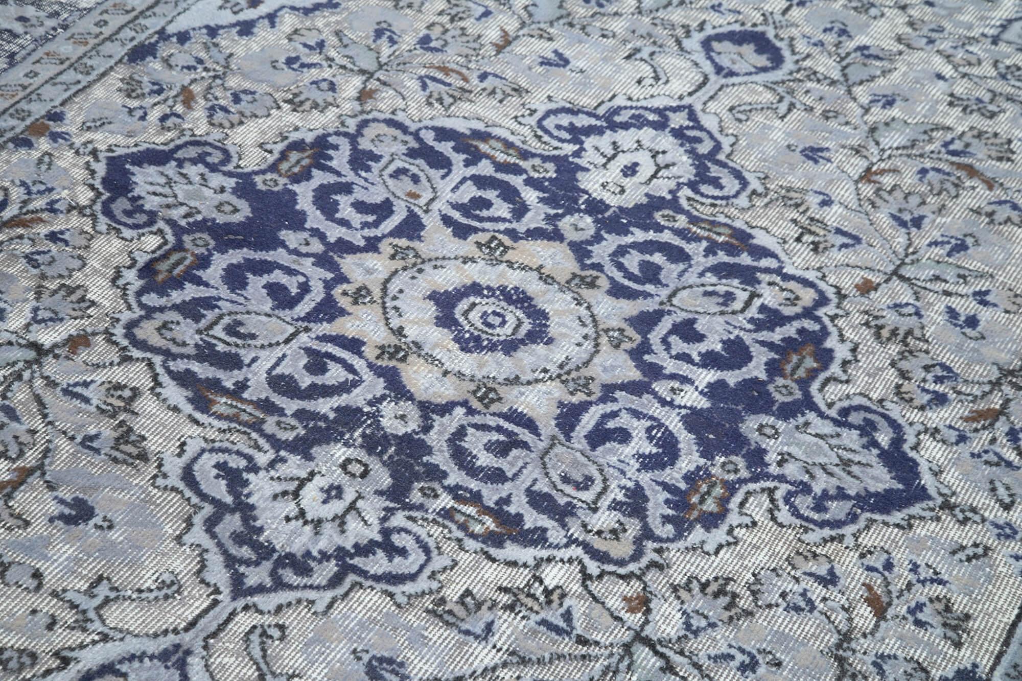 6 x 9 Blue Over Dyed Rug - 1043