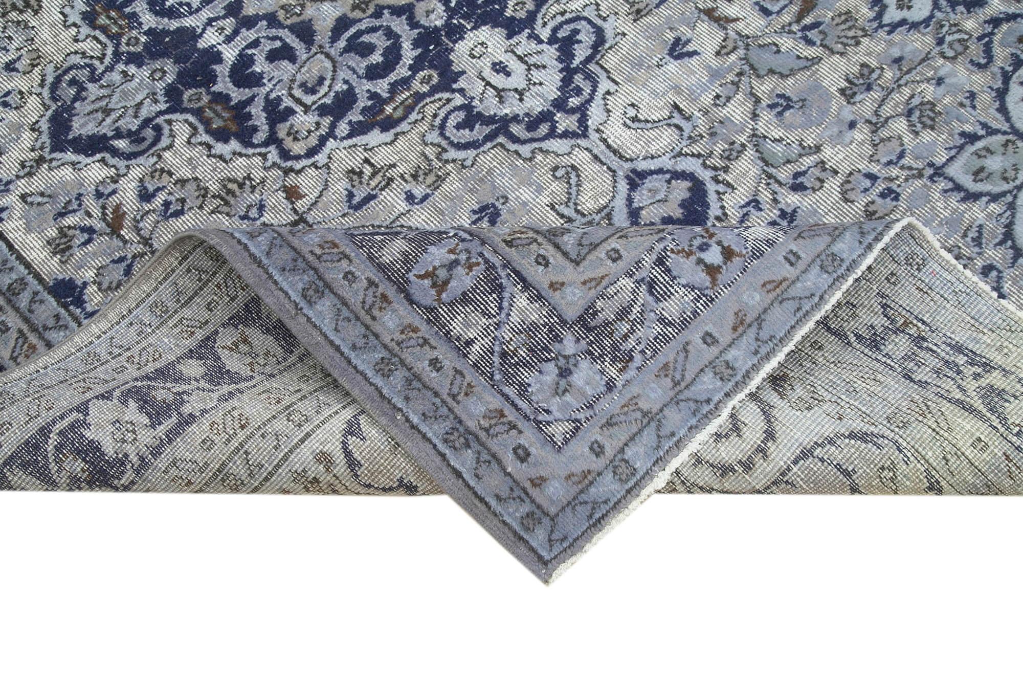 6 x 9 Blue Over Dyed Rug - 1043