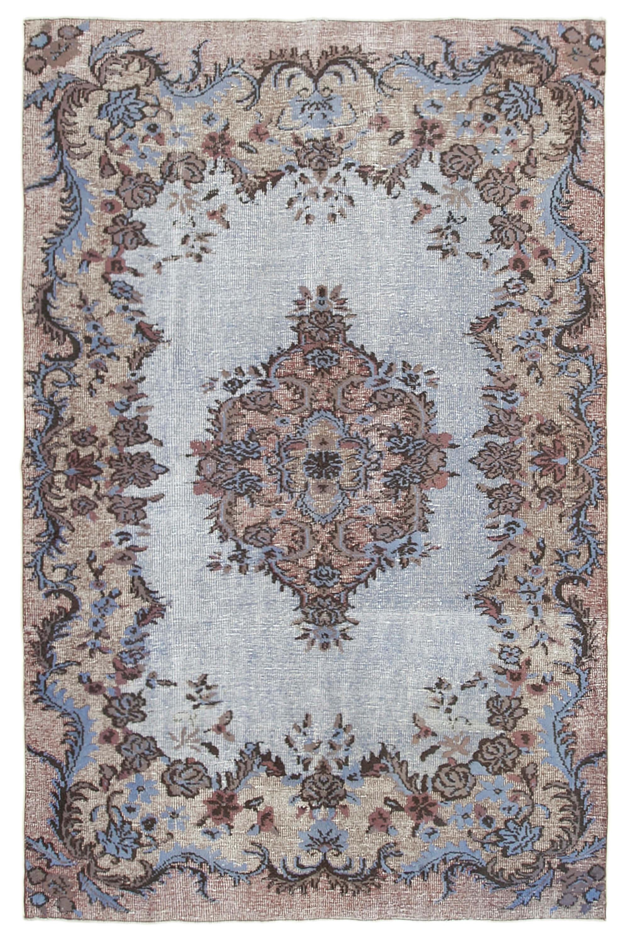 6 x 9 Blue Over Dyed Rug - 1047