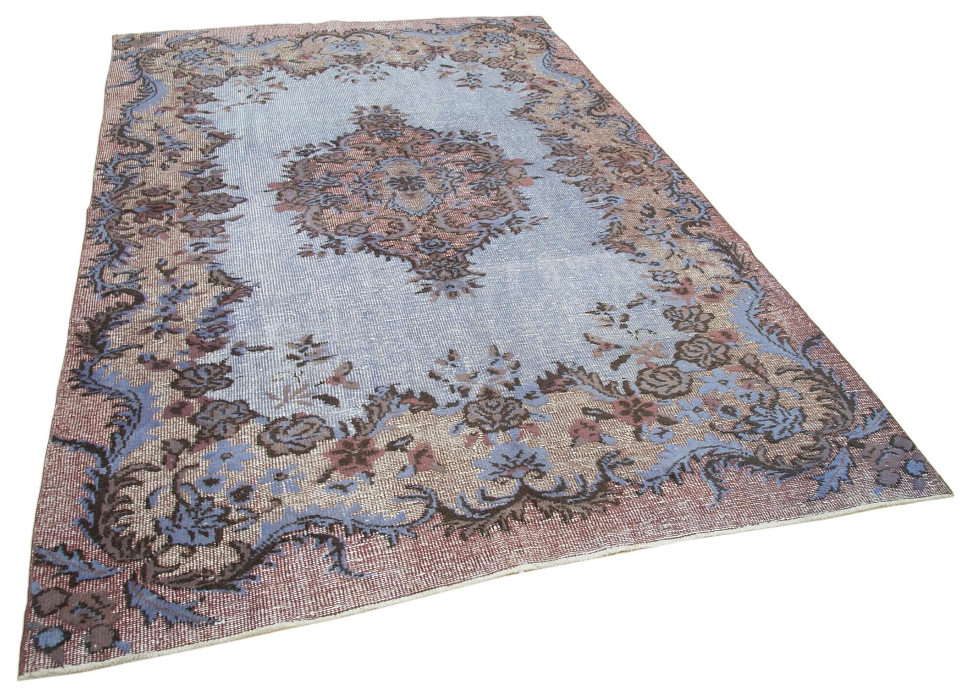 6 x 9 Blue Over Dyed Rug - 1047