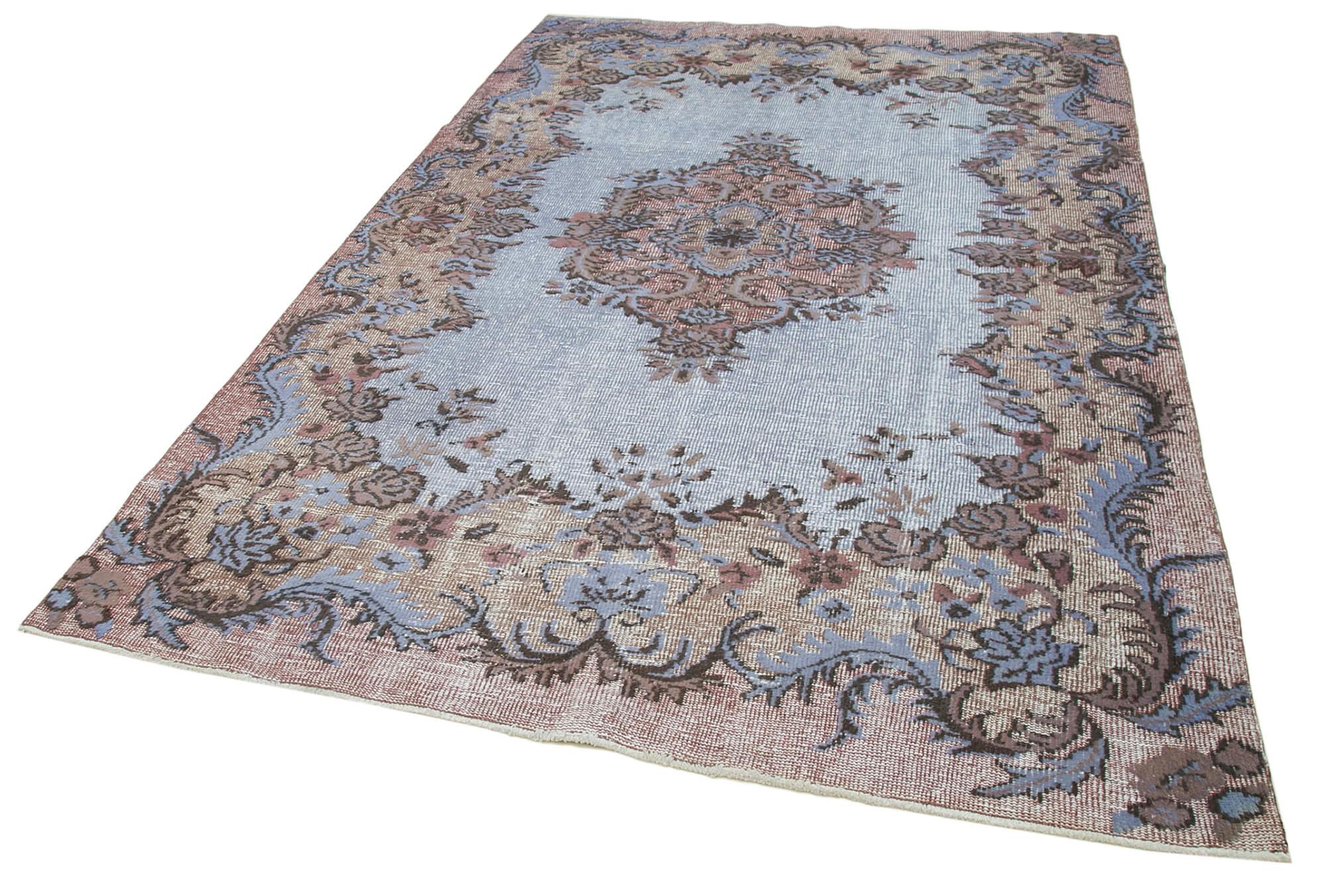 6 x 9 Blue Over Dyed Rug - 1047